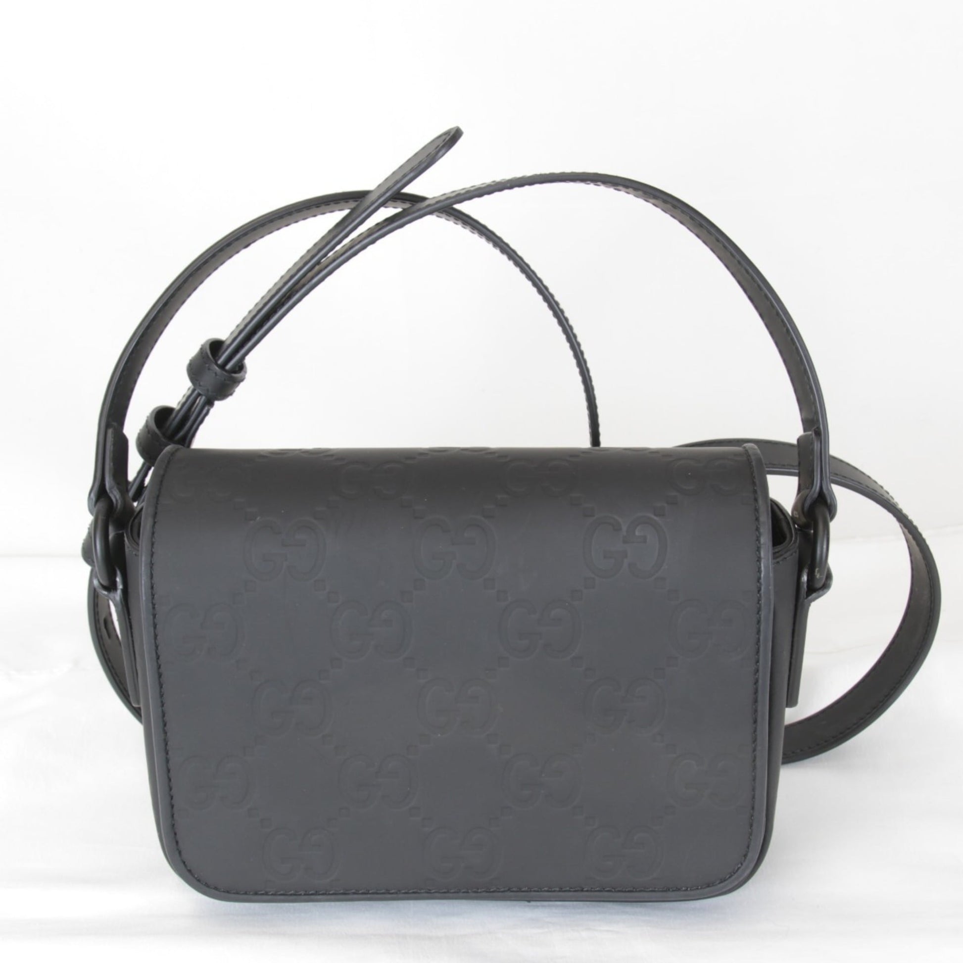 Gucci Black Rubber Shoulder Bag