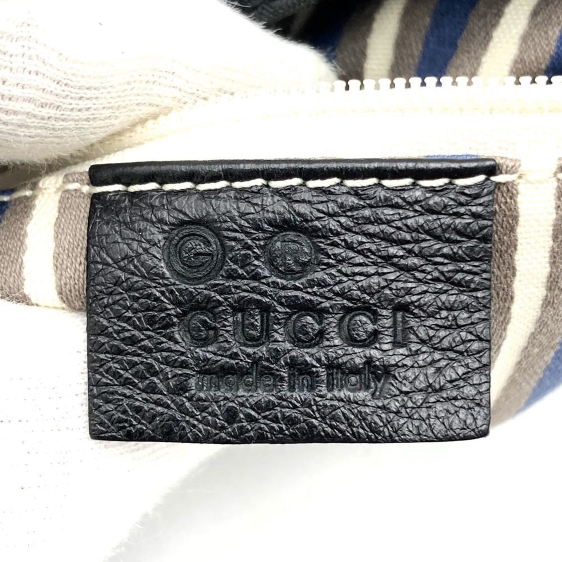 Gucci Black Nylon Leather Shoulder Bag
