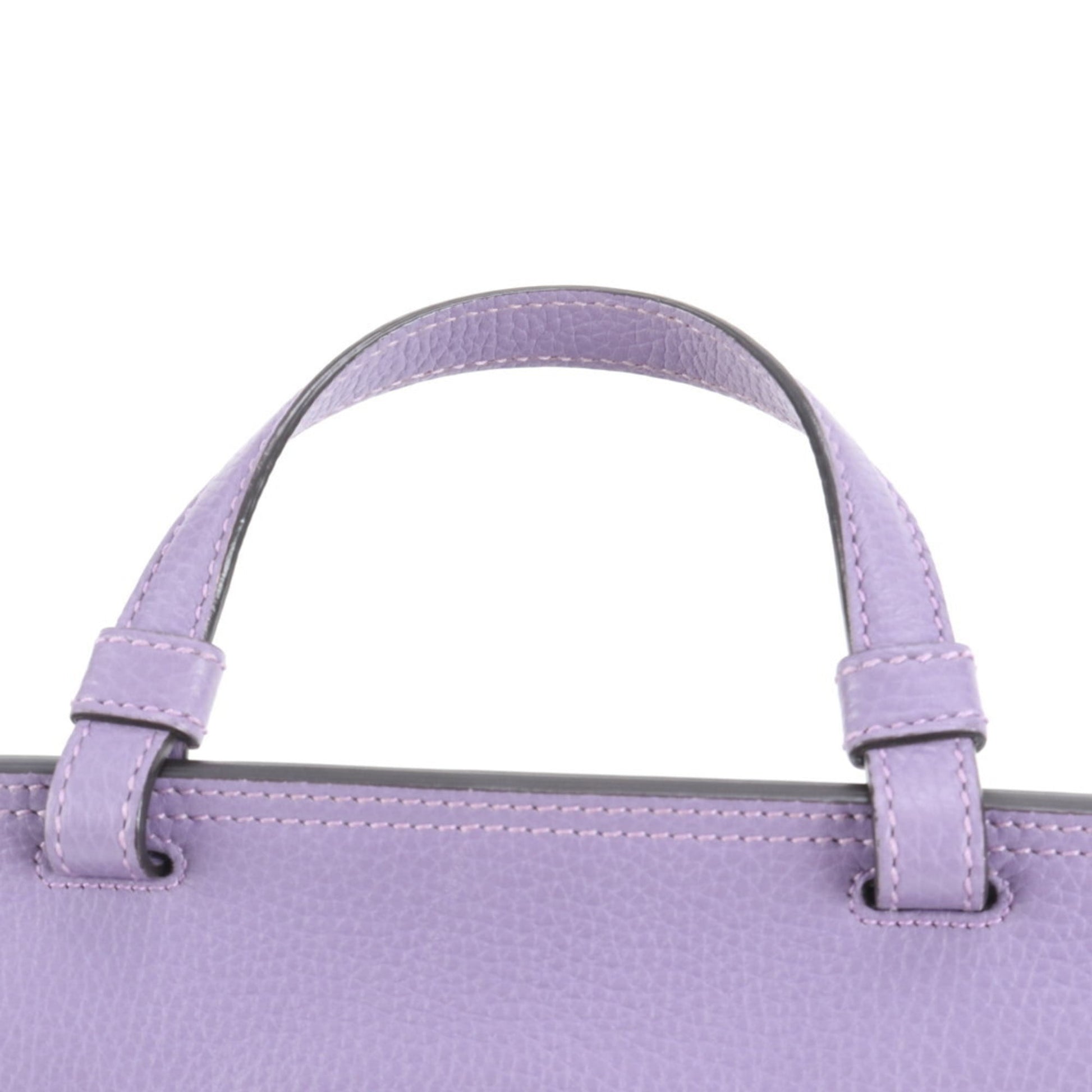 Gucci Purple Leather Handbag