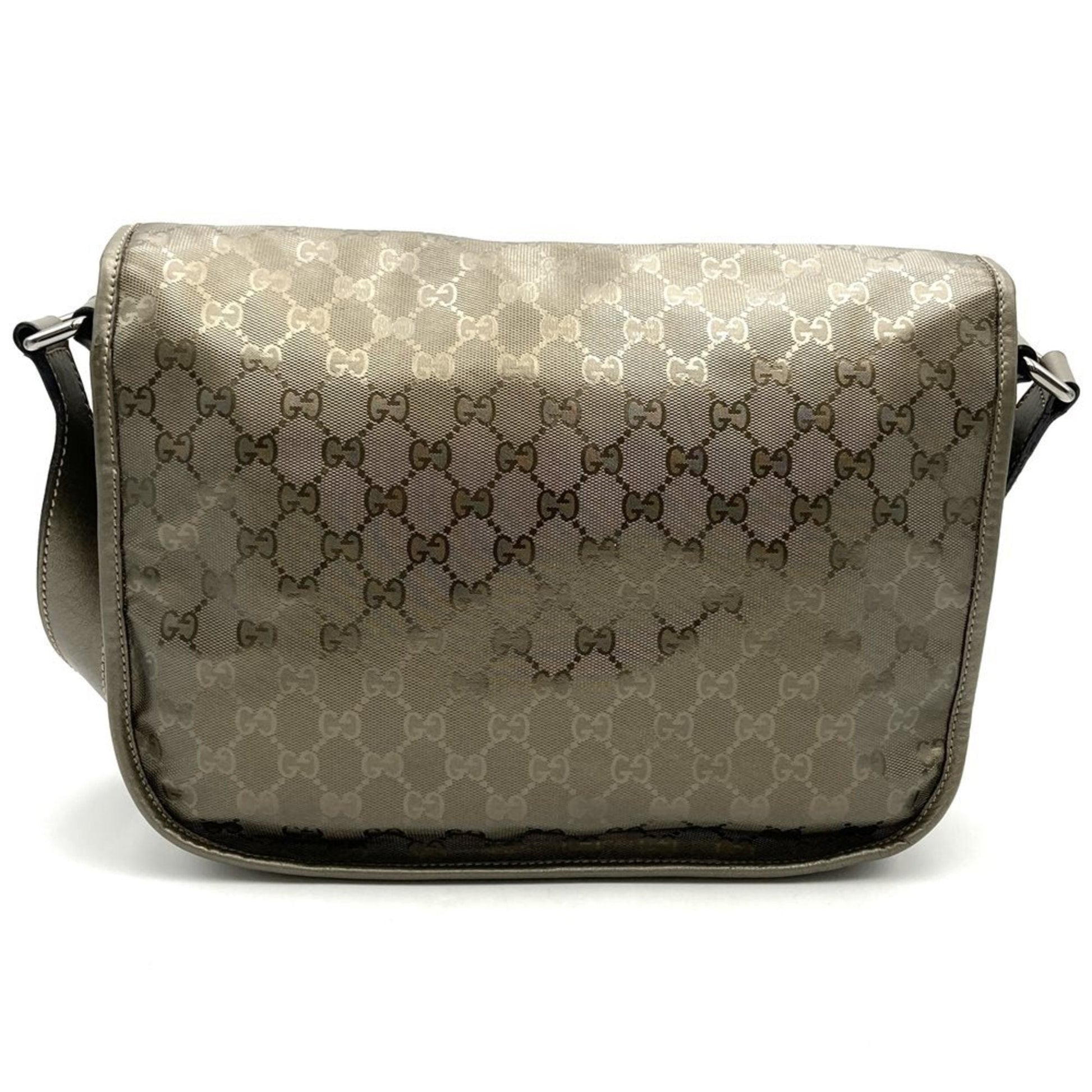 Gucci Gg Imprimé Brown Metallic Gg Imprimé Shoulder Bag