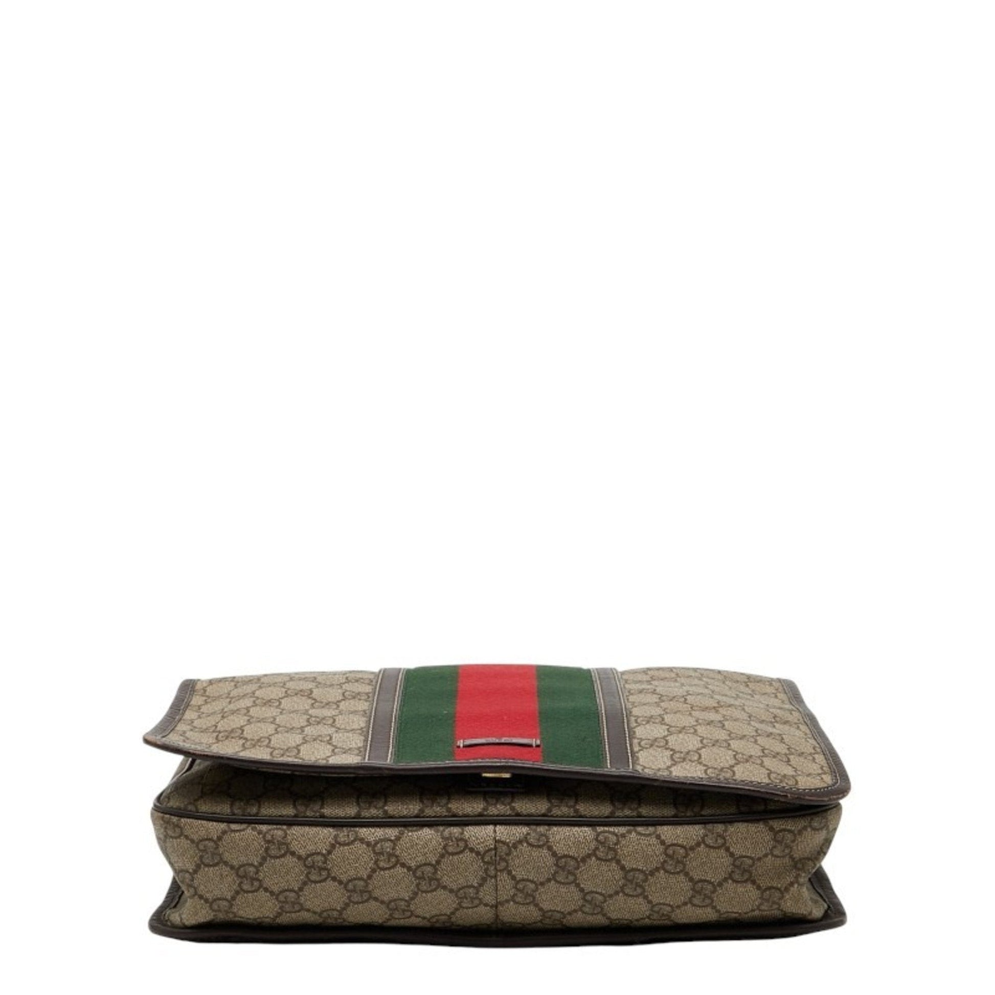Gucci Beige Multi-Color Pvc Leather Shoulder Bag