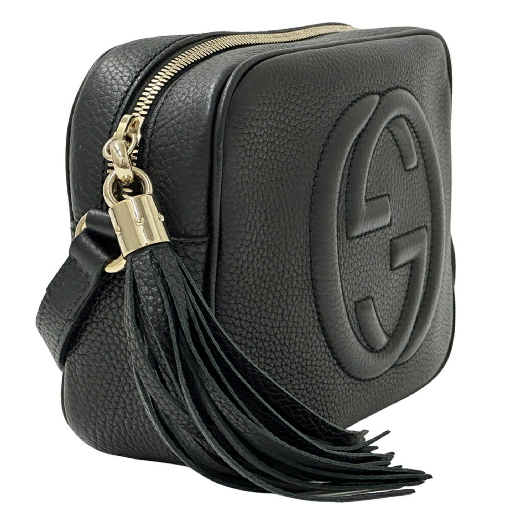 Gucci Black Leather Shoulder Bag