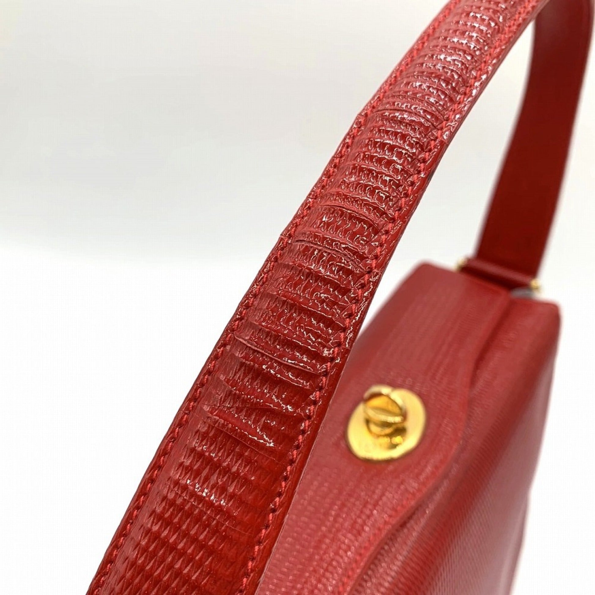 Gucci Red Color Leather Handbag