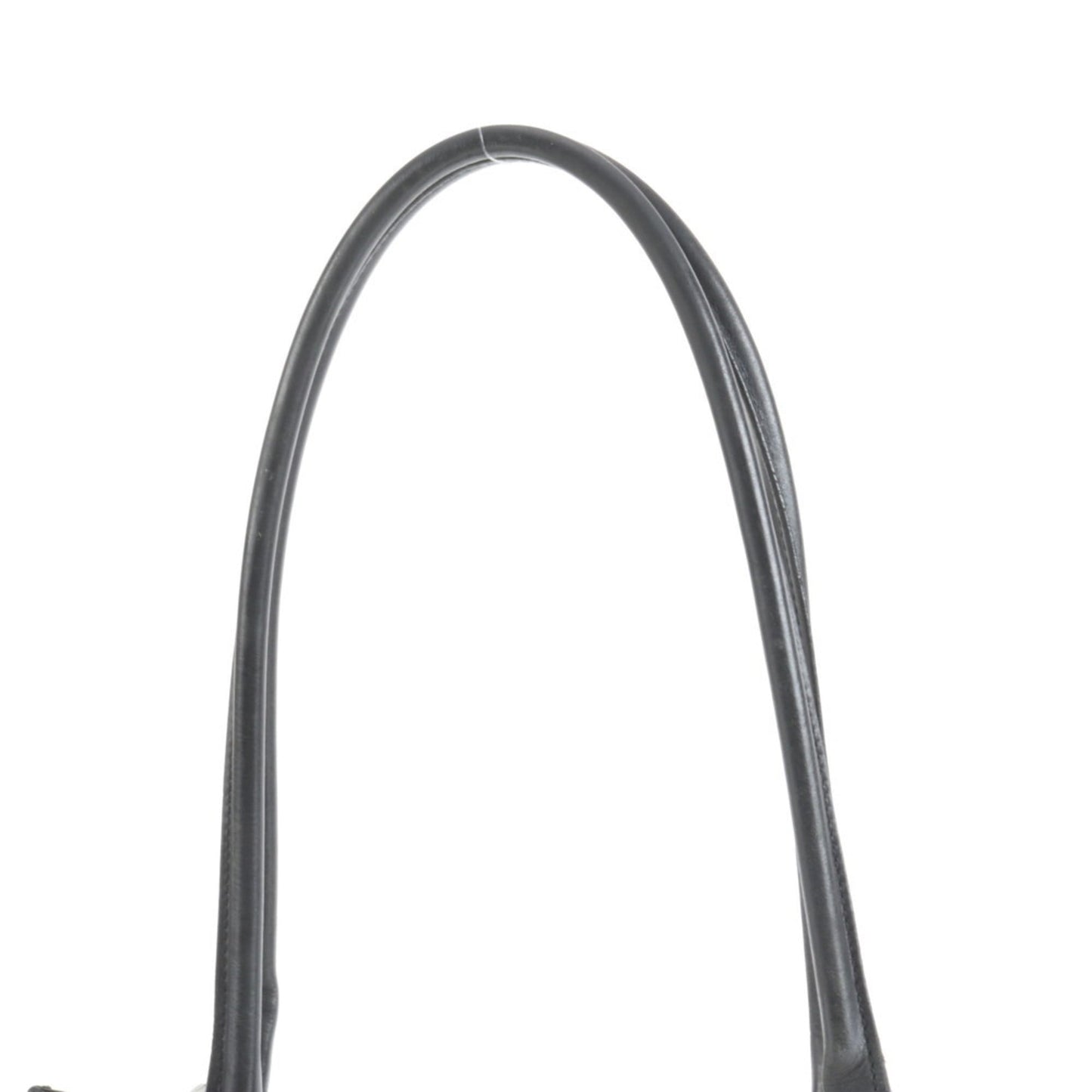 Gucci Black Leather Canvas Tote Bag