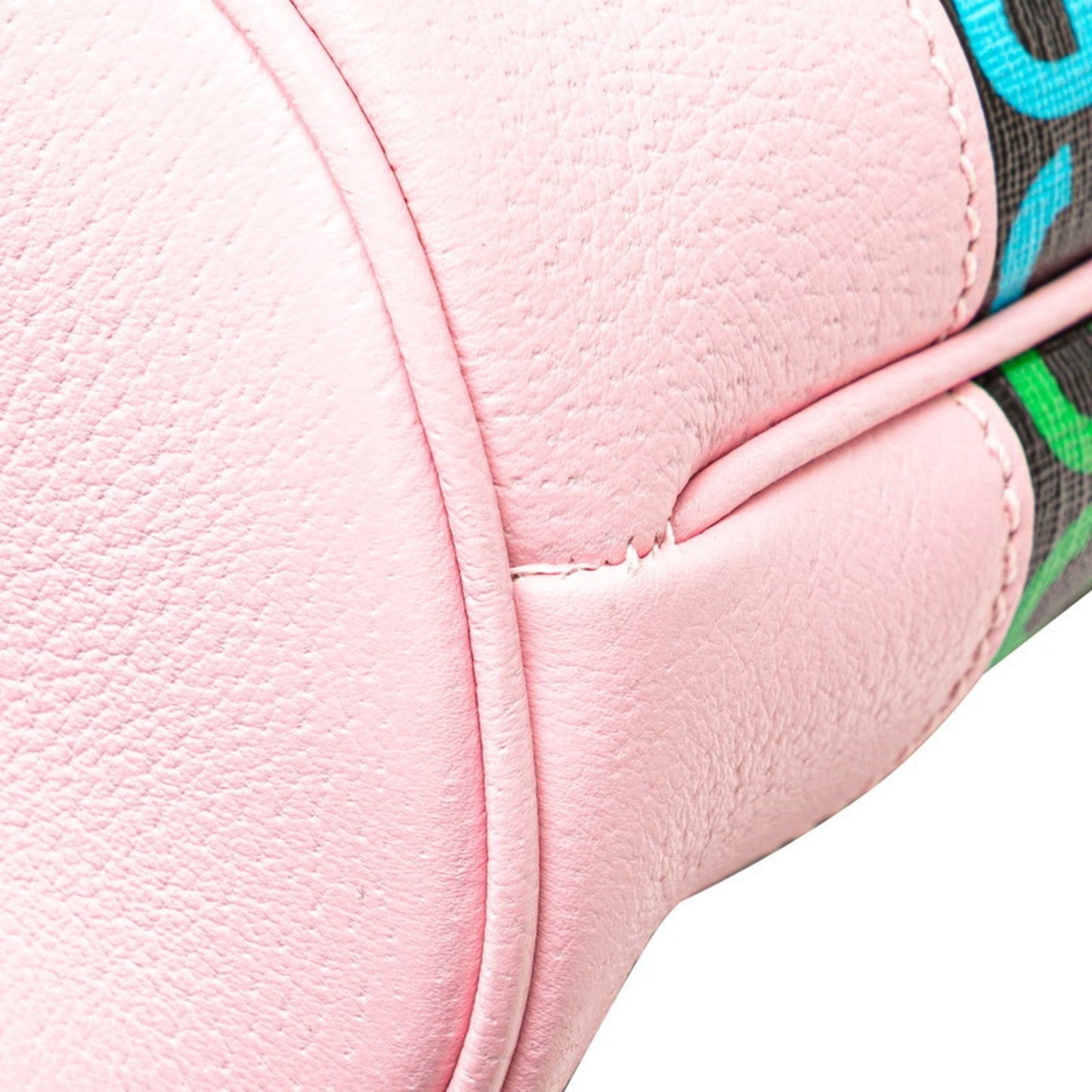 Gucci Black Multi-Color Pink Pvc Leather Shoulder Bag