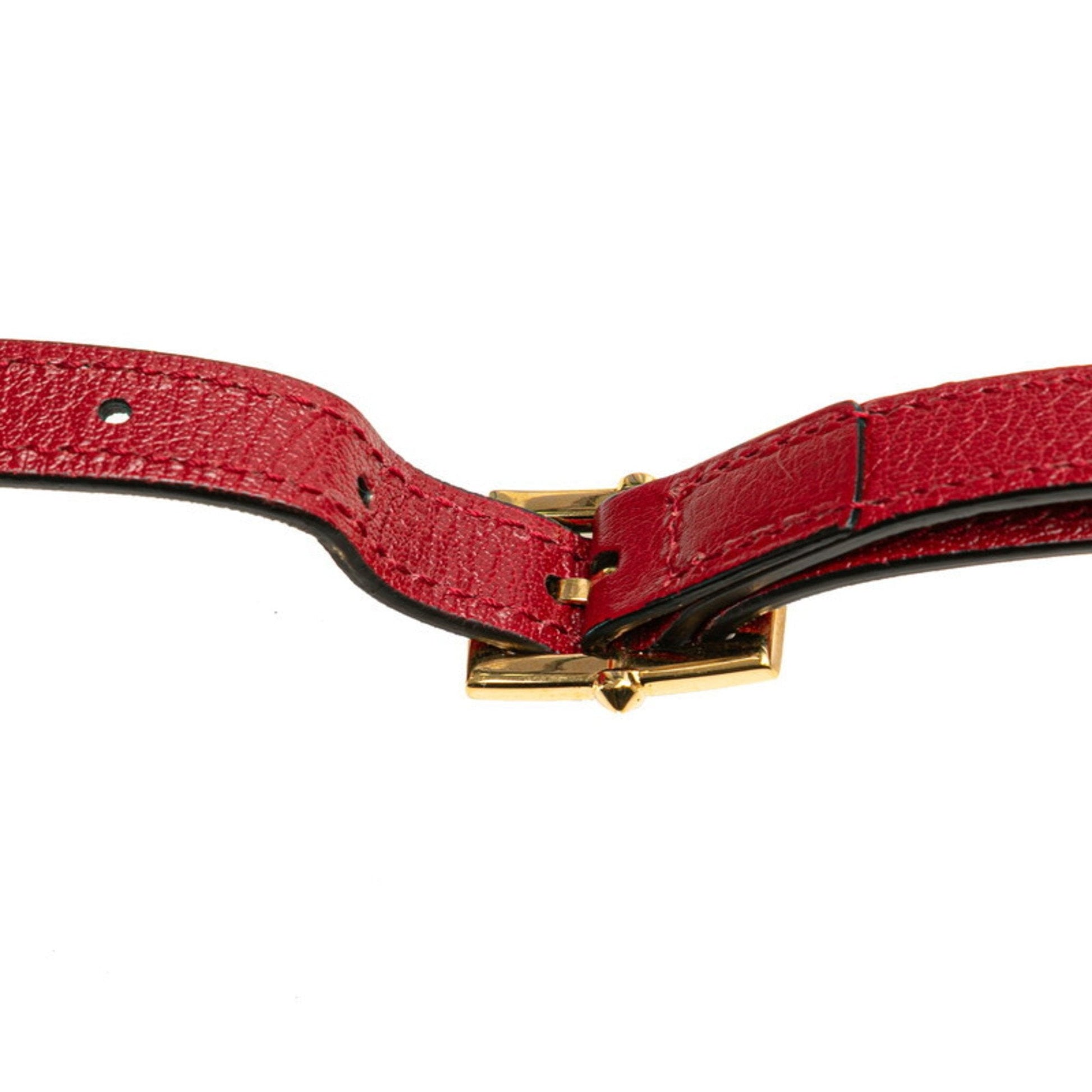 Gucci Blue Red Color Suede Leather Shoulder Bag