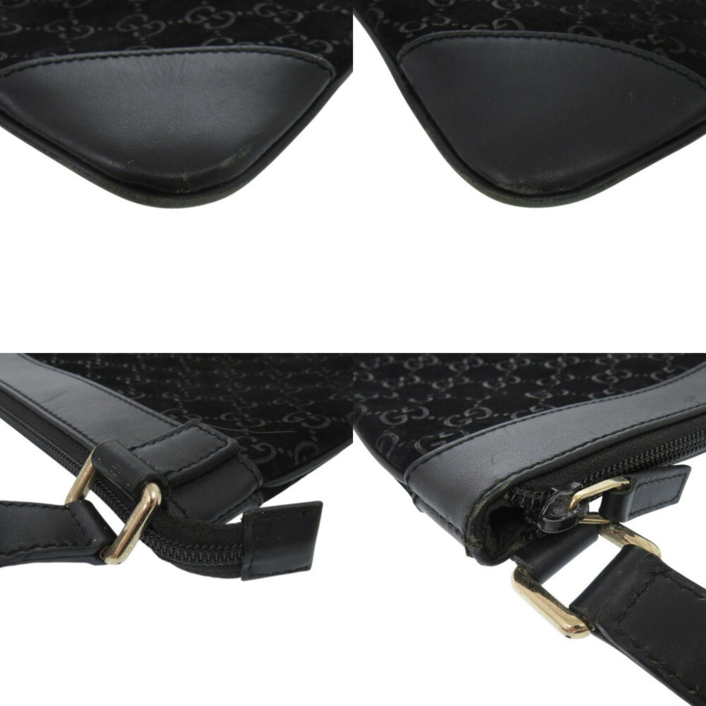 Gucci Black Suede Shoulder Bag