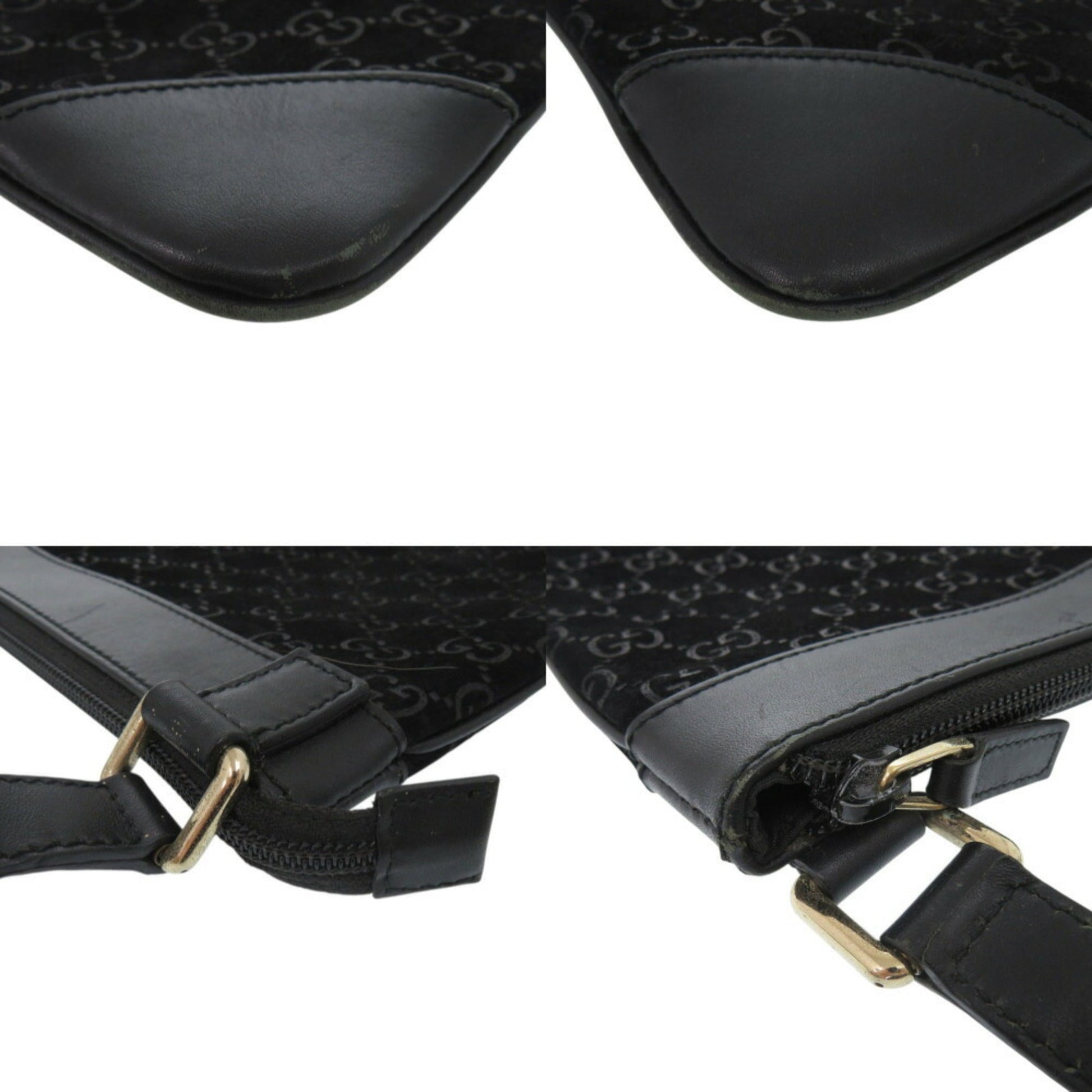 Gucci Black Suede Shoulder Bag