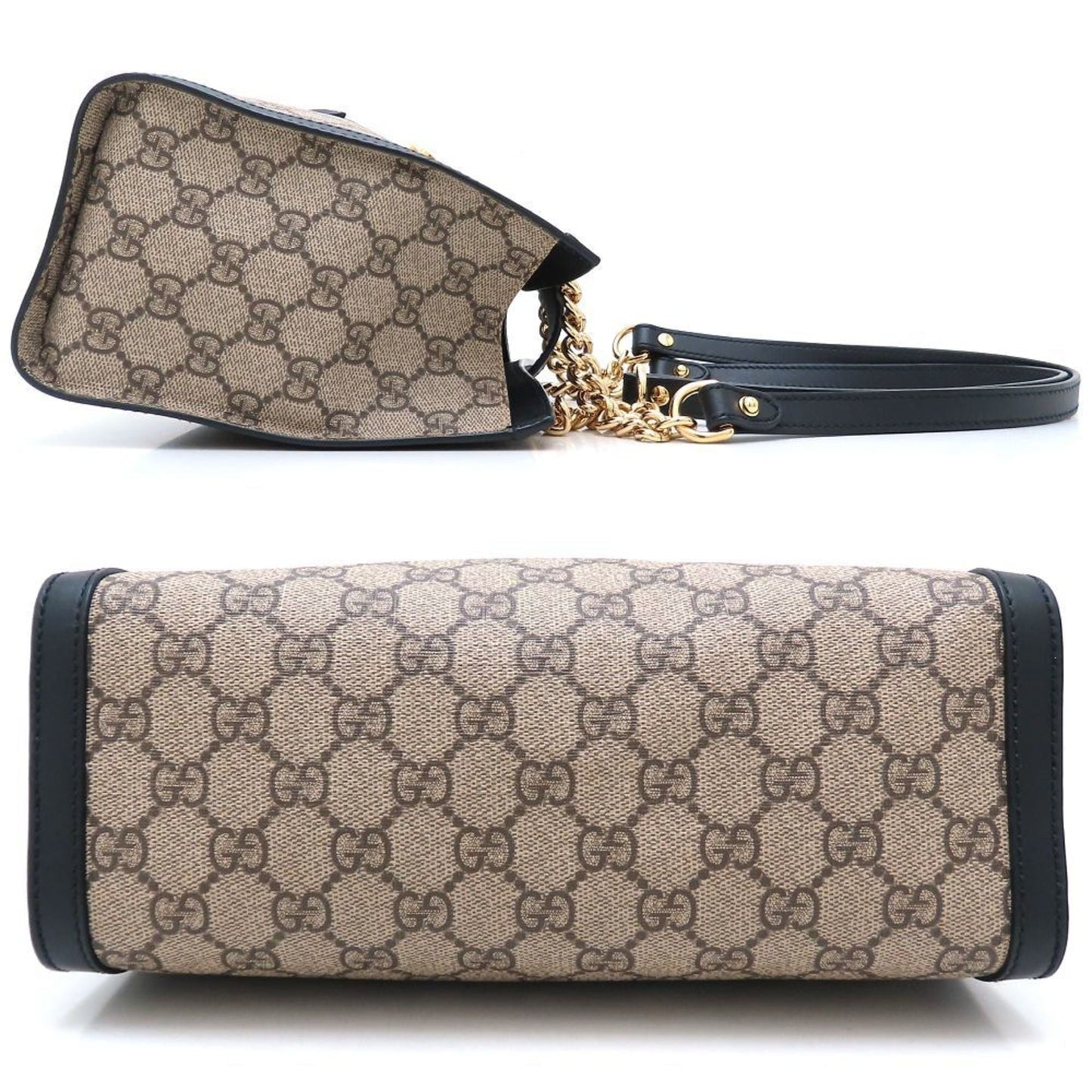 Gucci Brown Gg Supreme Leather Shoulder Bag Tote Bag