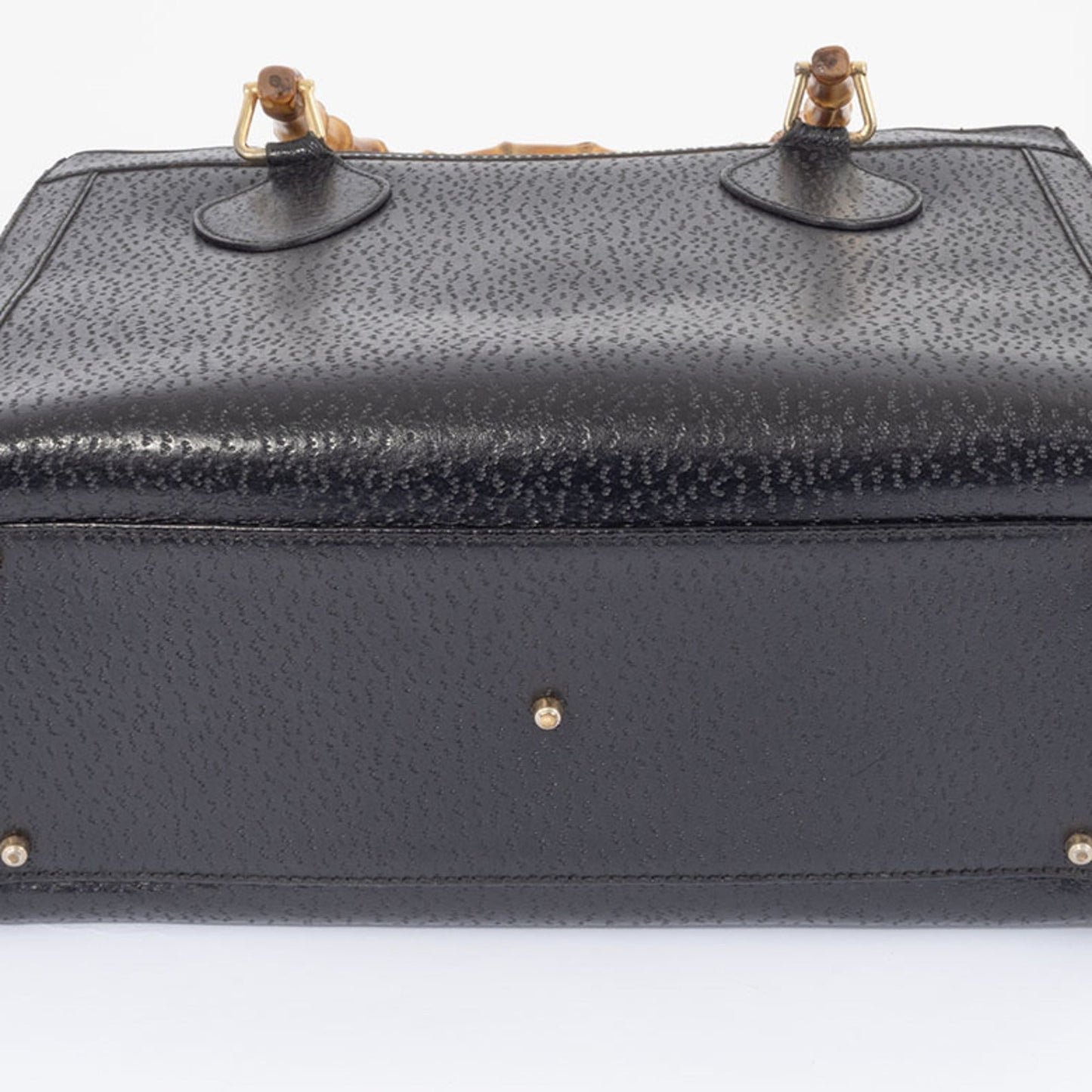 Gucci Black Leather Tote Bag