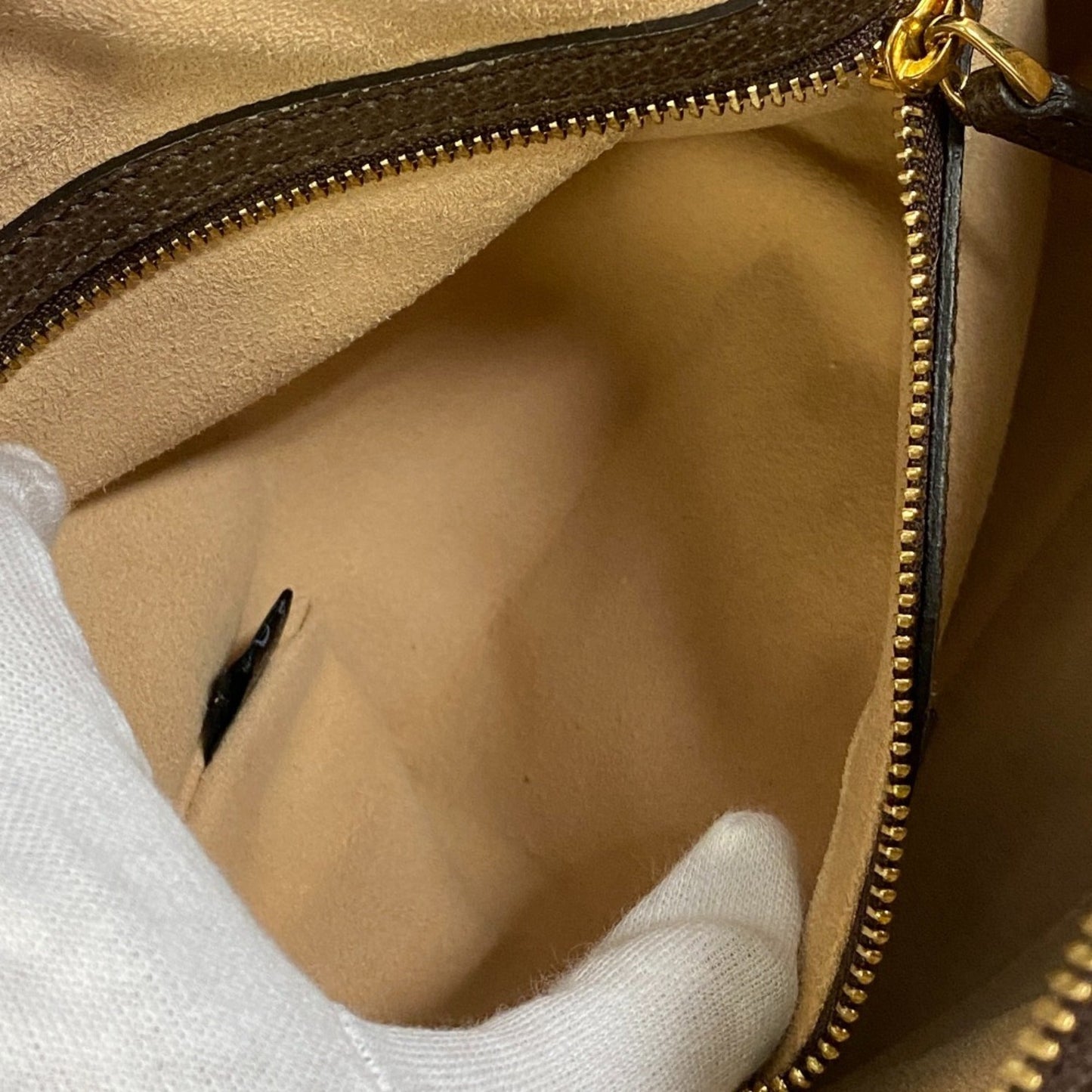 Gucci Brown Pvc Coated Canvas Shoulder Bag