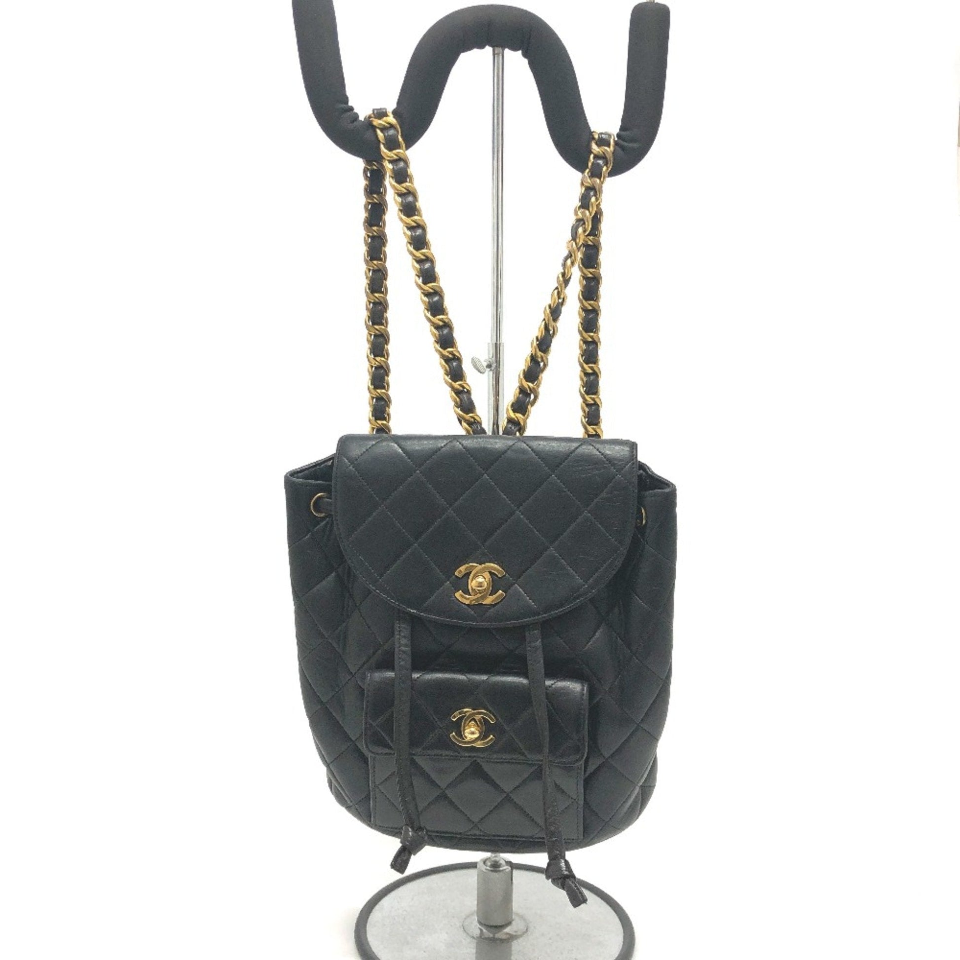 Chanel CC Mark Chain Backpack Black GoldHardware