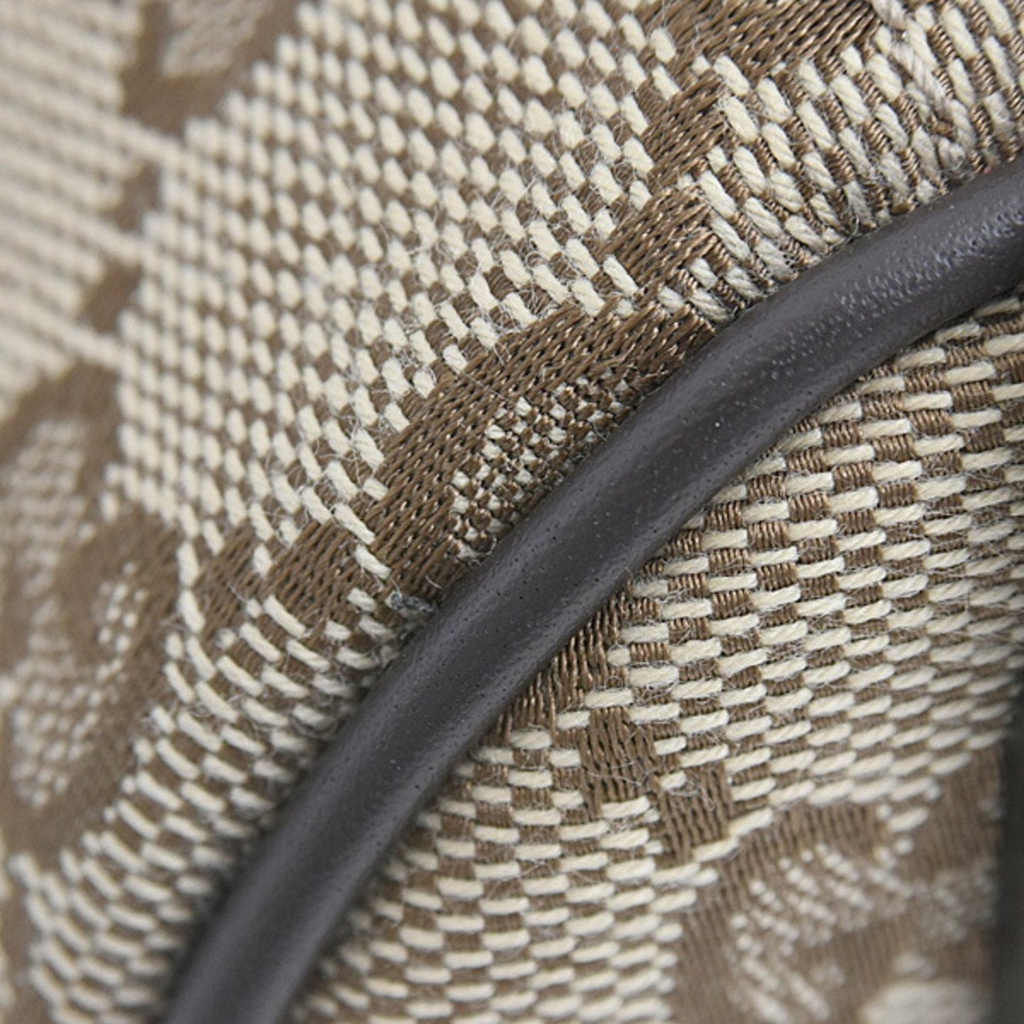 Gucci Gg Canvas Beige Brown Gg Canvas Leather Boston Bag Shoulder Bag