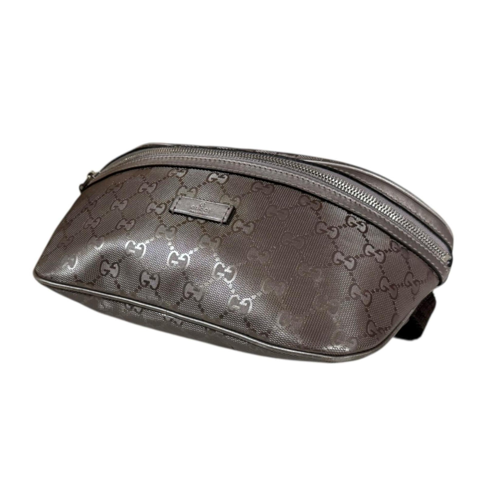Gucci Silver Pvc Sling Bag
