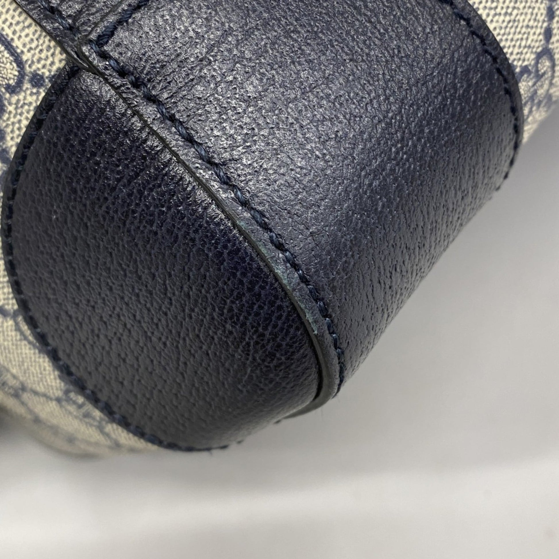Gucci Navy Pvc Boston Bag