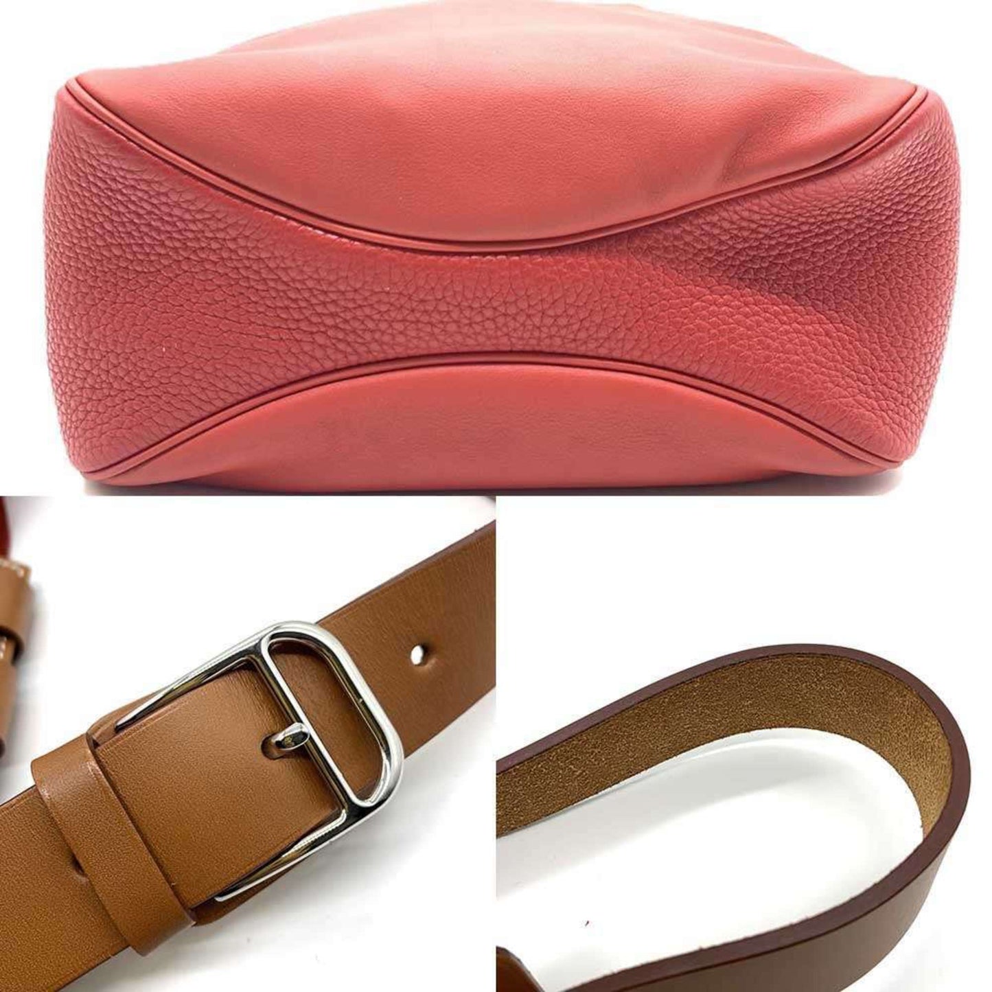 Hermes Color Taurillon Clemence Swift Shoulder Bag Leather Red