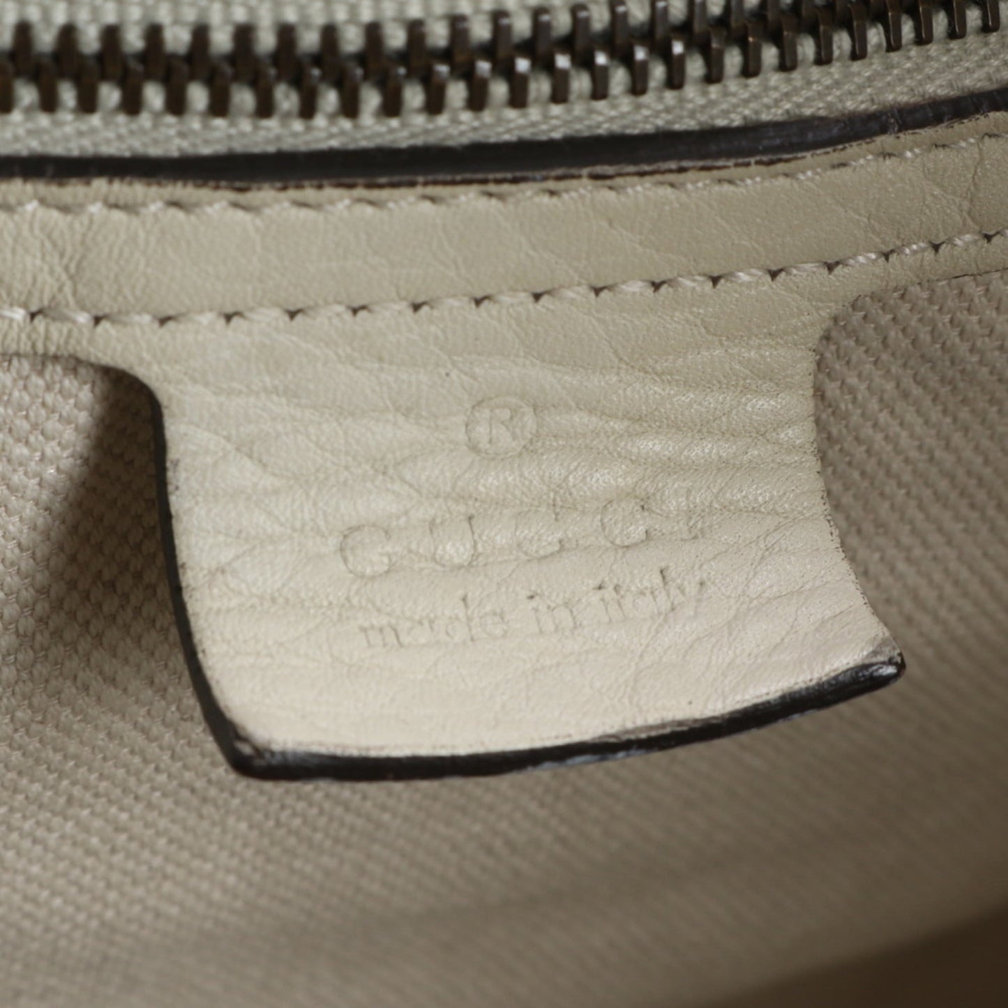 Gucci Ivory Leather Tote Bag
