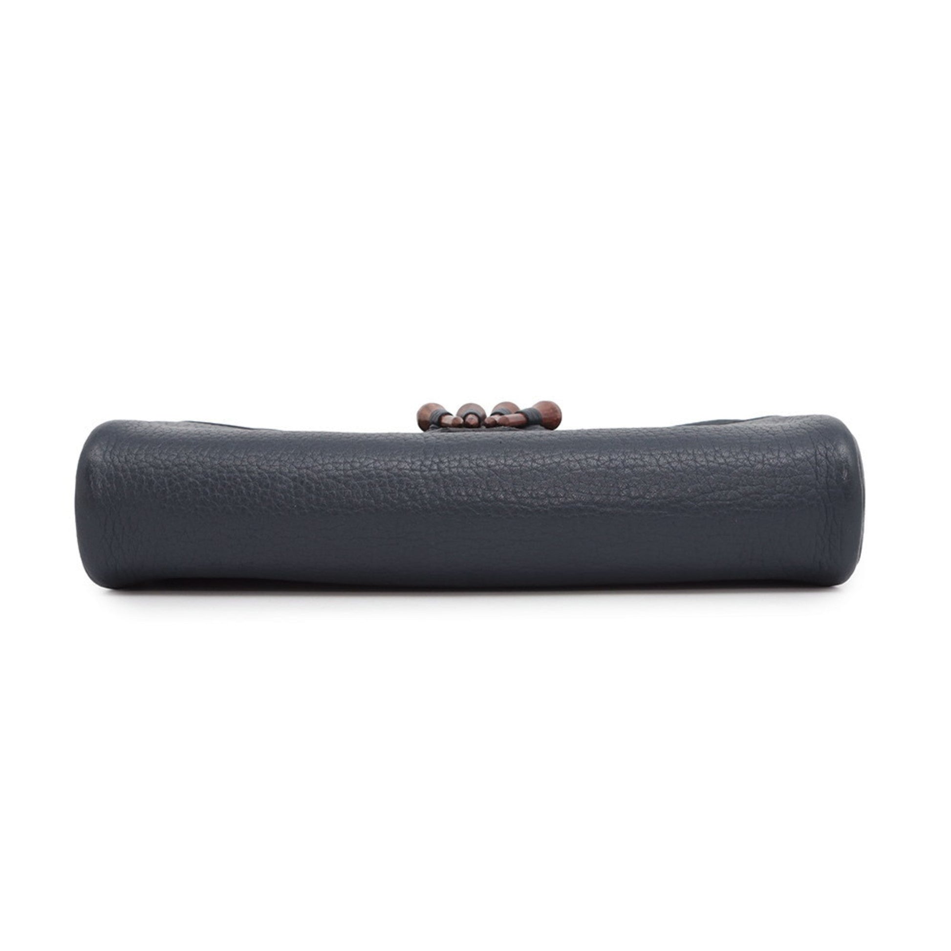 Hermes Kara Fjord Shoulder Bag Leather Navy