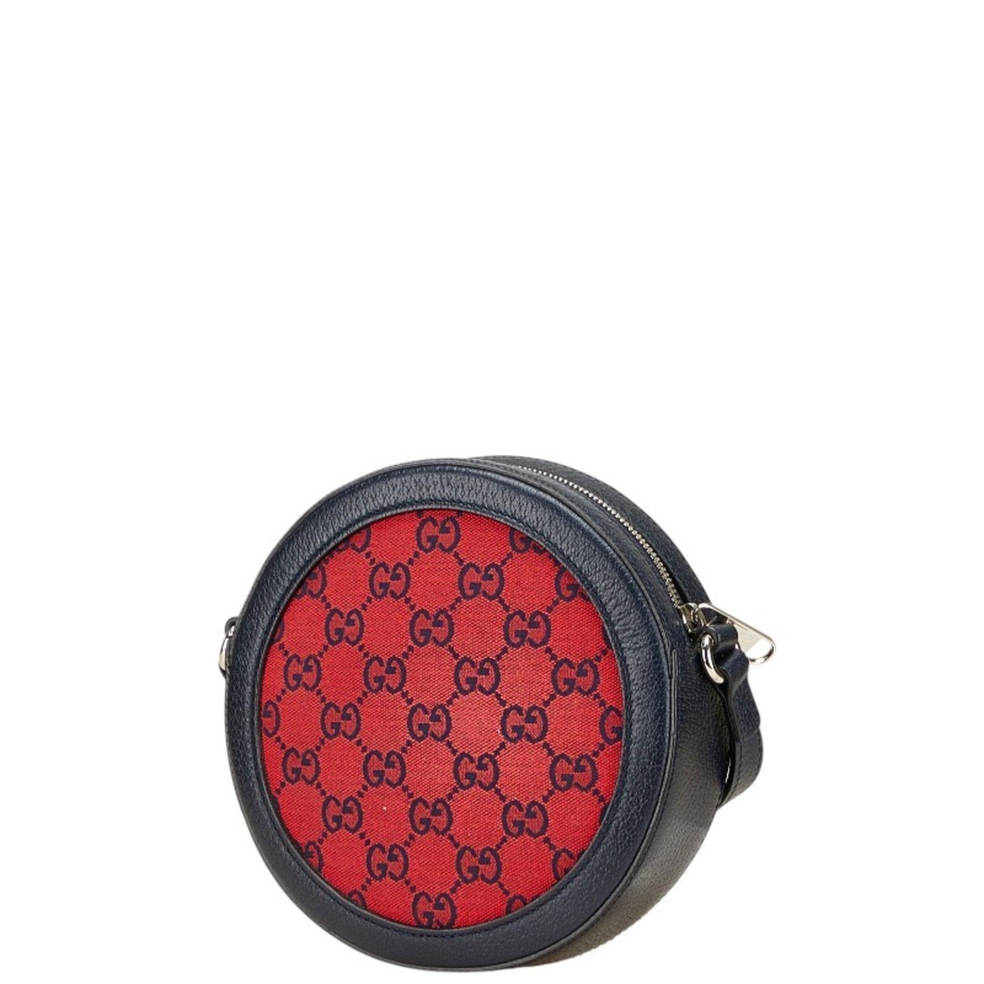 Gucci Gg Canvas Black Red Color Gg Canvas Shoulder Bag