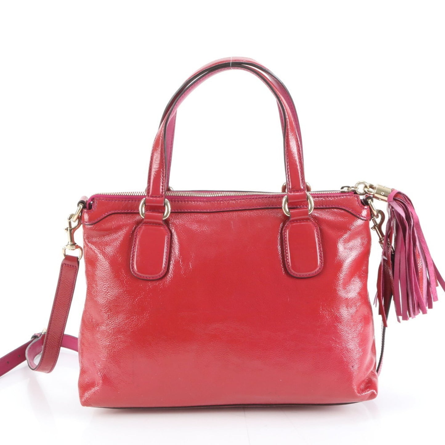 Gucci Pink Red Color Leather Shoulder Bag