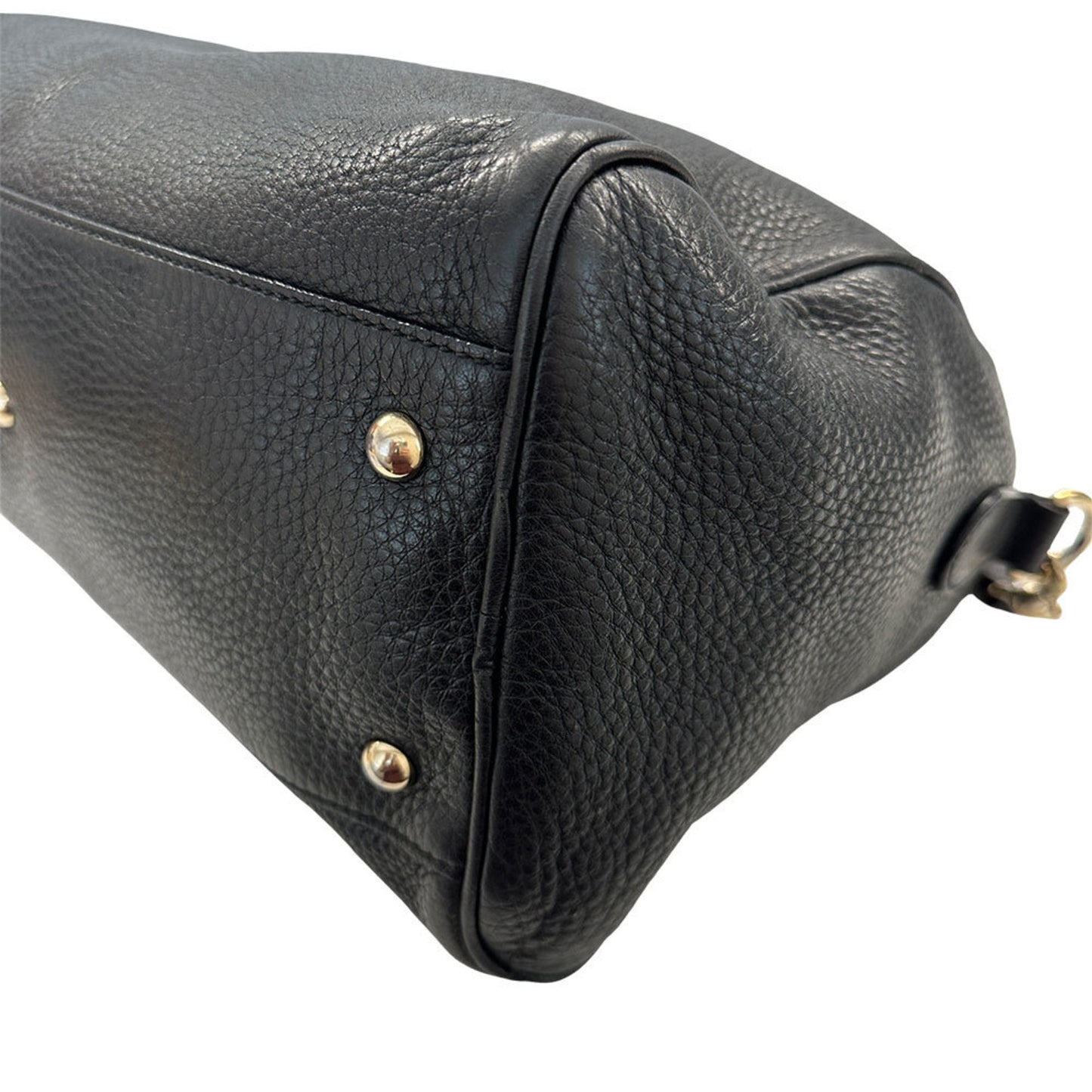 Gucci Black Leather Handbag Shoulder Bag
