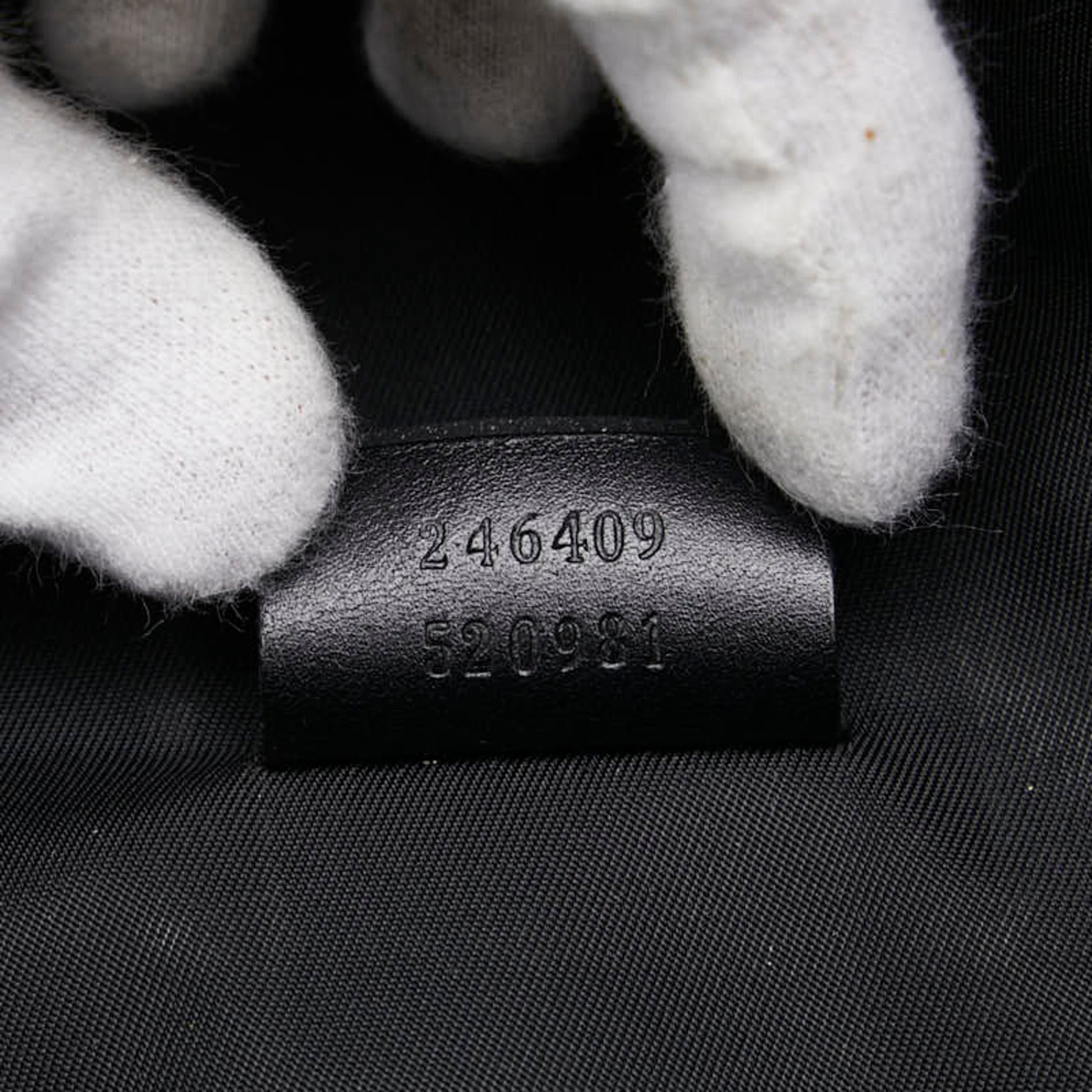 Gucci Abbey Black Multi-Color Canvas Sling Bag