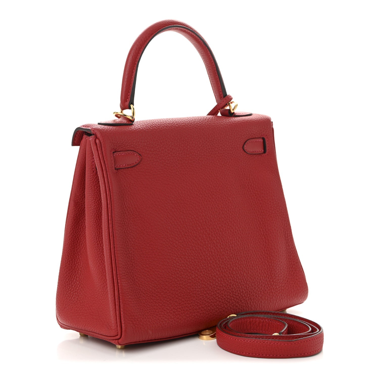 Hermes Togo Kelly Retourne Rouge Cas Ue Handbag Travel Bag