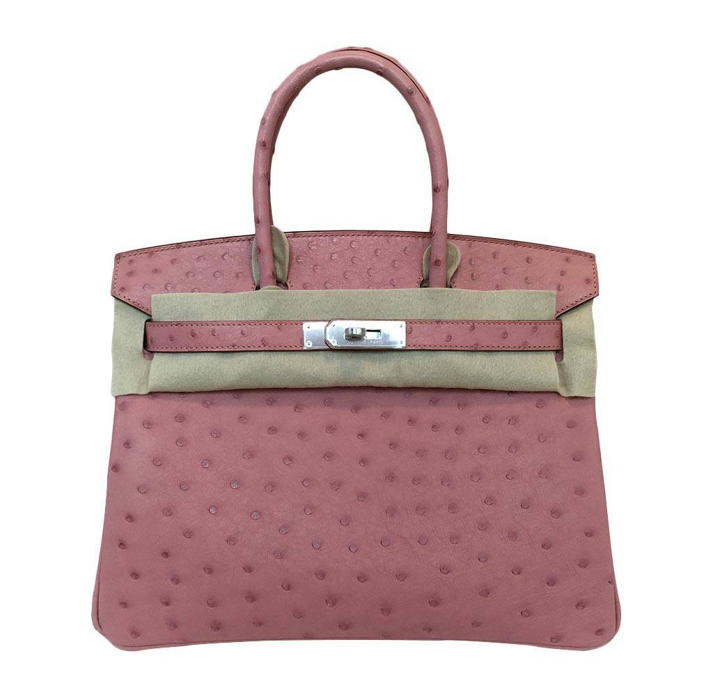 Hermes Birkin Ostrich Terre Cuite Bag Travel Bag