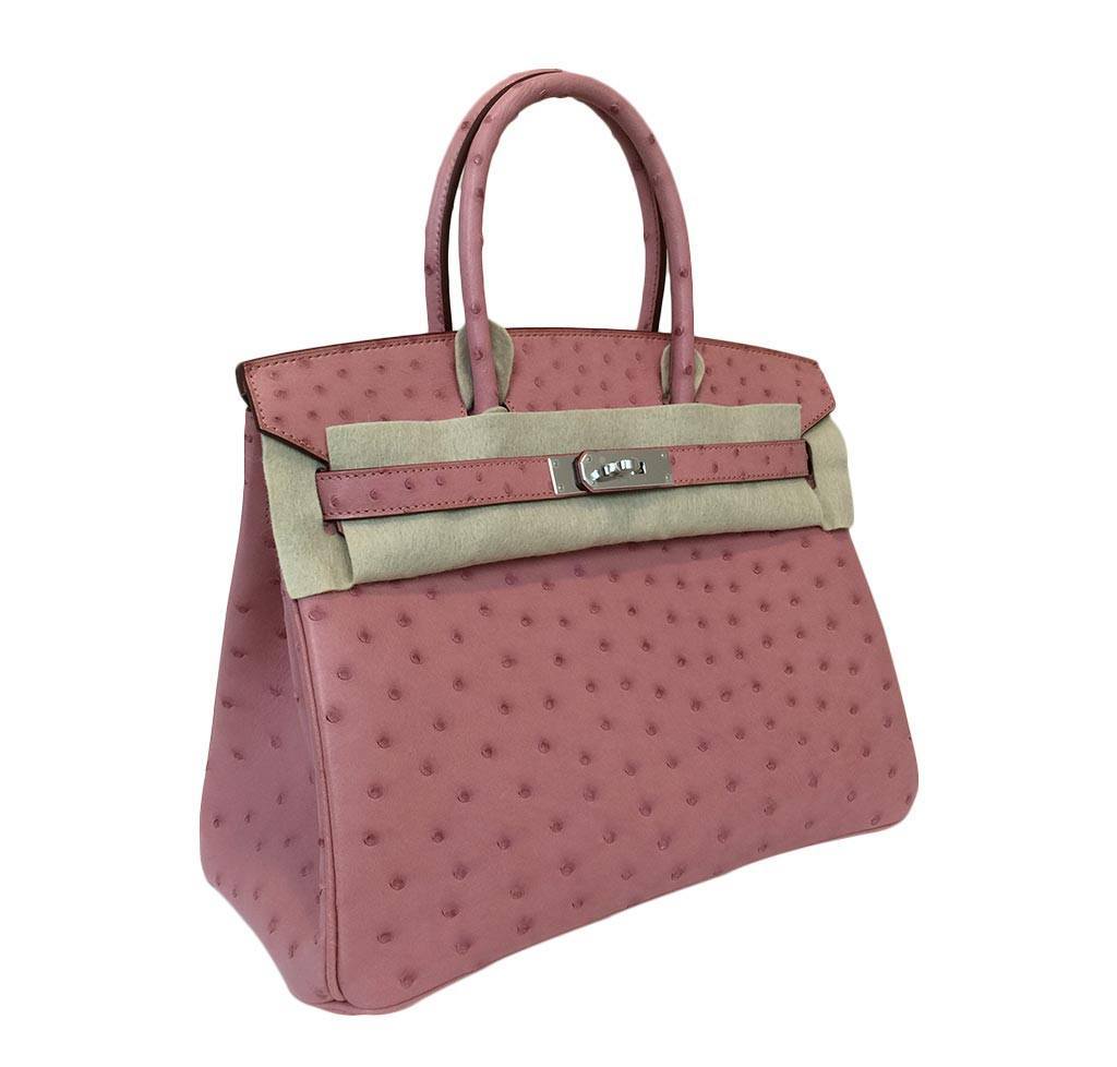 Hermes Birkin Ostrich Terre Cuite Bag Travel Bag