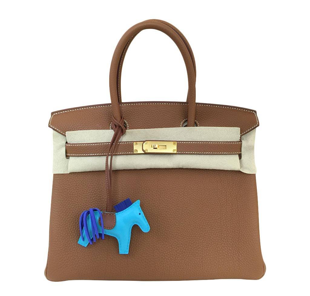 Hermes Birkin Bag Togo Leather Gold Travel Bag Ghw 1