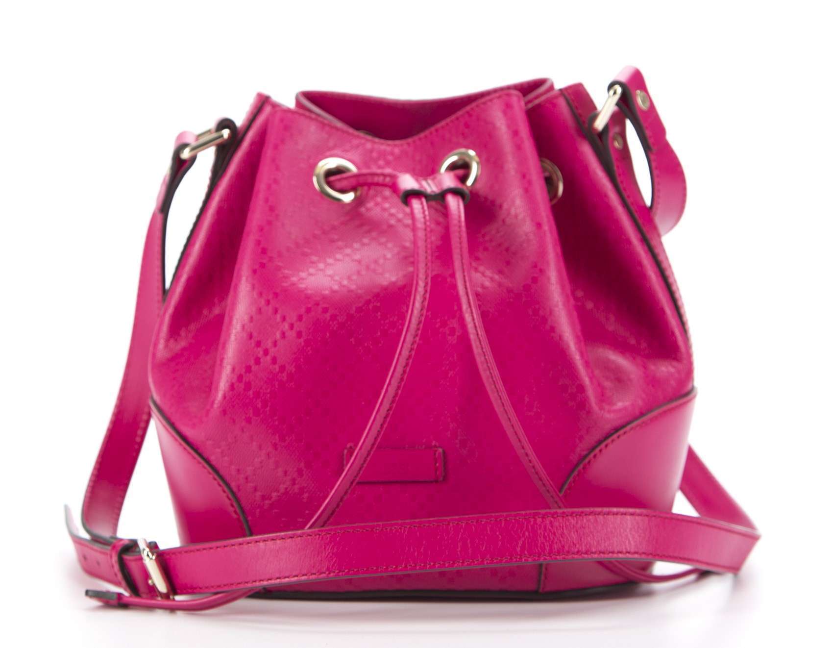 Gucci Raspberry Diamante Hilary Lux Bucket Bag