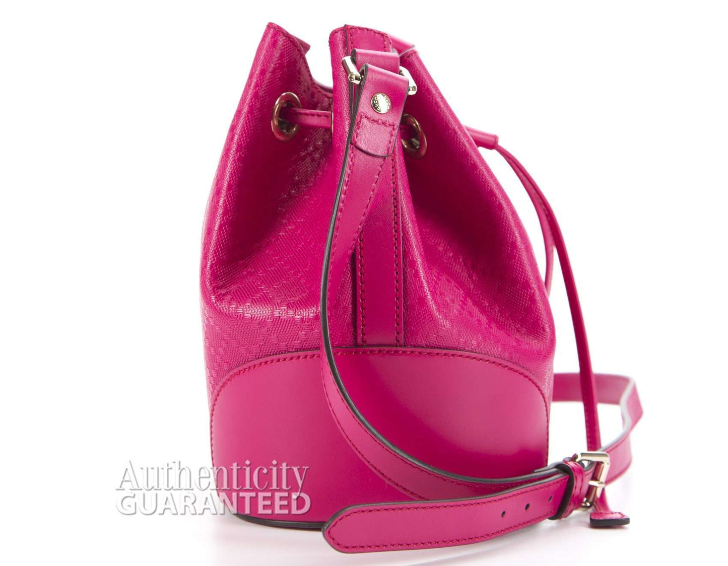 Gucci Raspberry Diamante Hilary Lux Bucket Bag