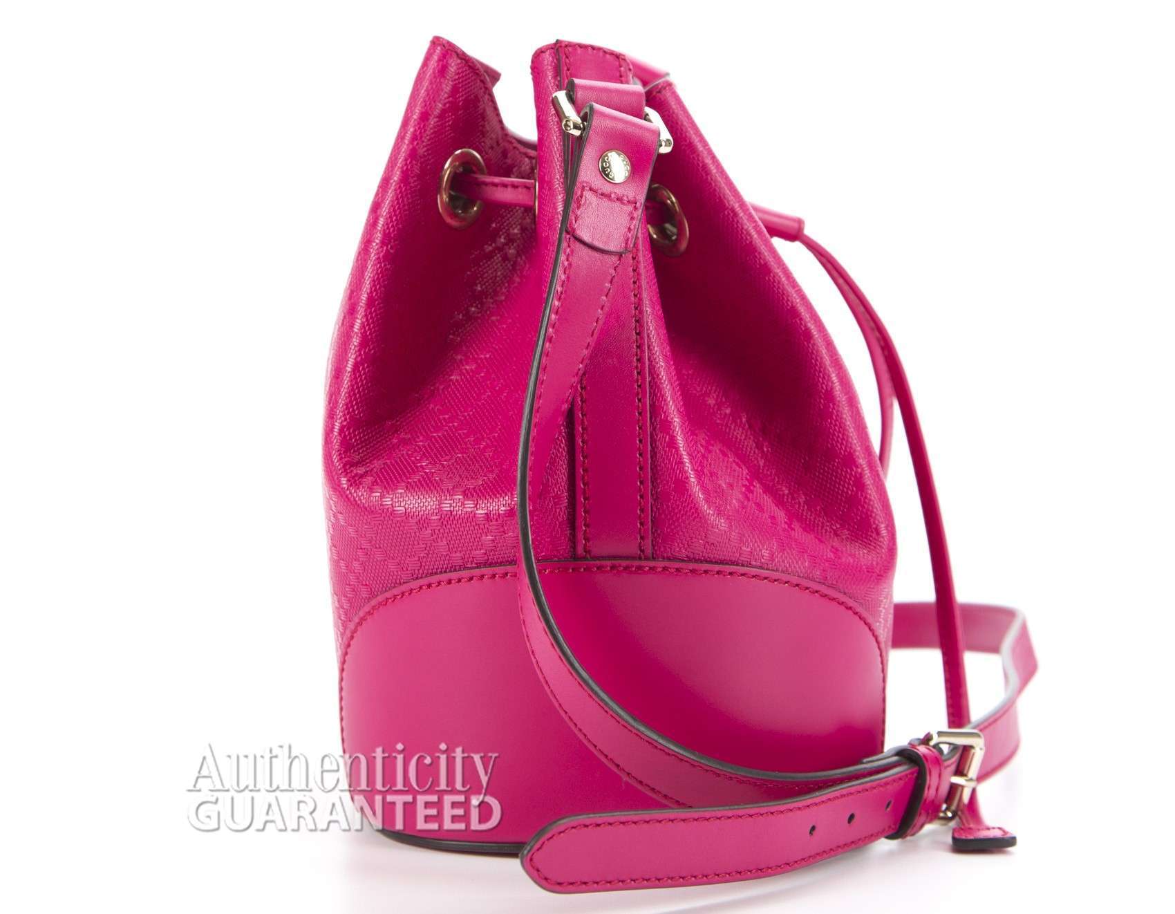 Gucci Raspberry Diamante Hilary Lux Bucket Bag