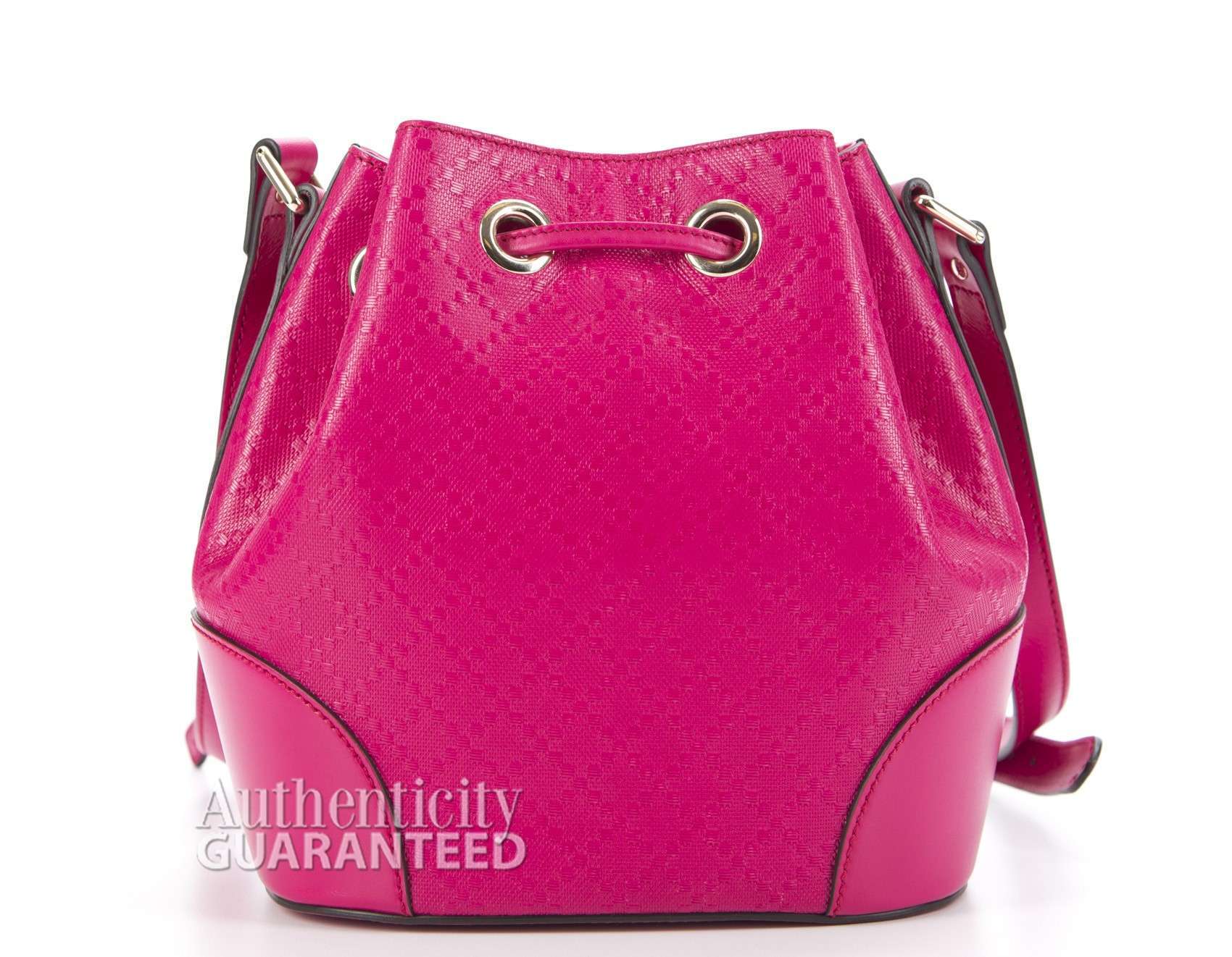 Gucci Raspberry Diamante Hilary Lux Bucket Bag