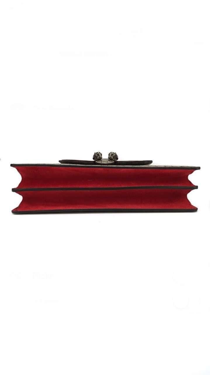 Gucci Beige Monogram Red Dionysus Supreme Shoulder Bag