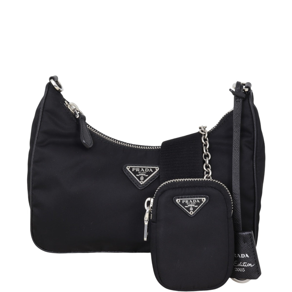 Prada Crossbody Bag Re-Edition Tessuto Shoulder Bag 3 Nylon Black