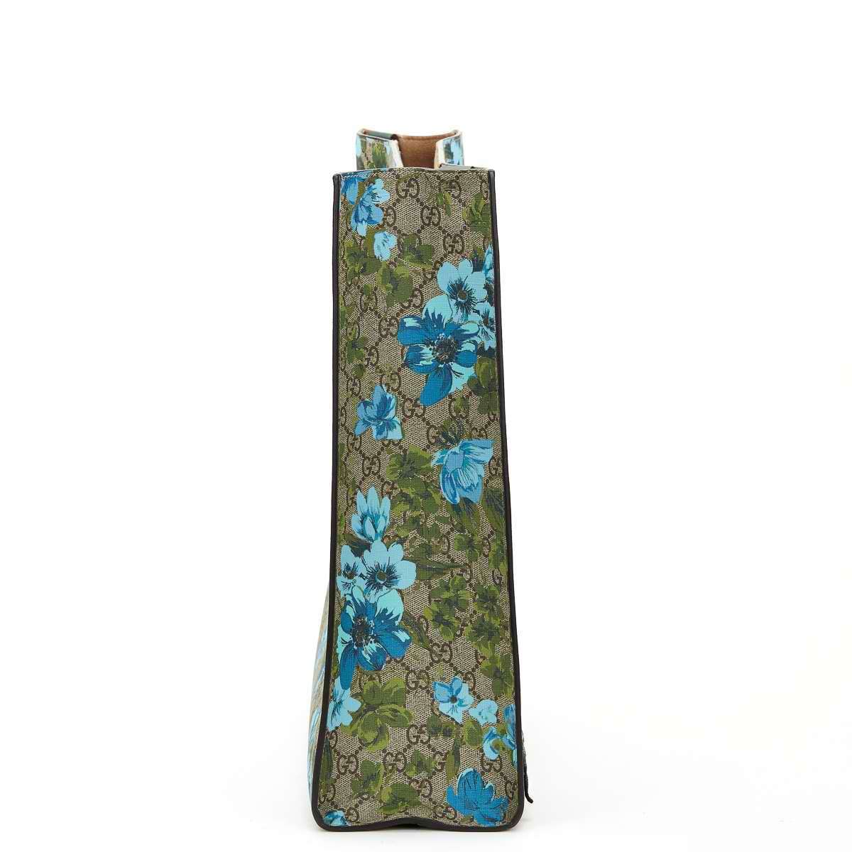 GUCCI - GG SUPREME CANVAS XL FLORAL PRINT TOTE 2016