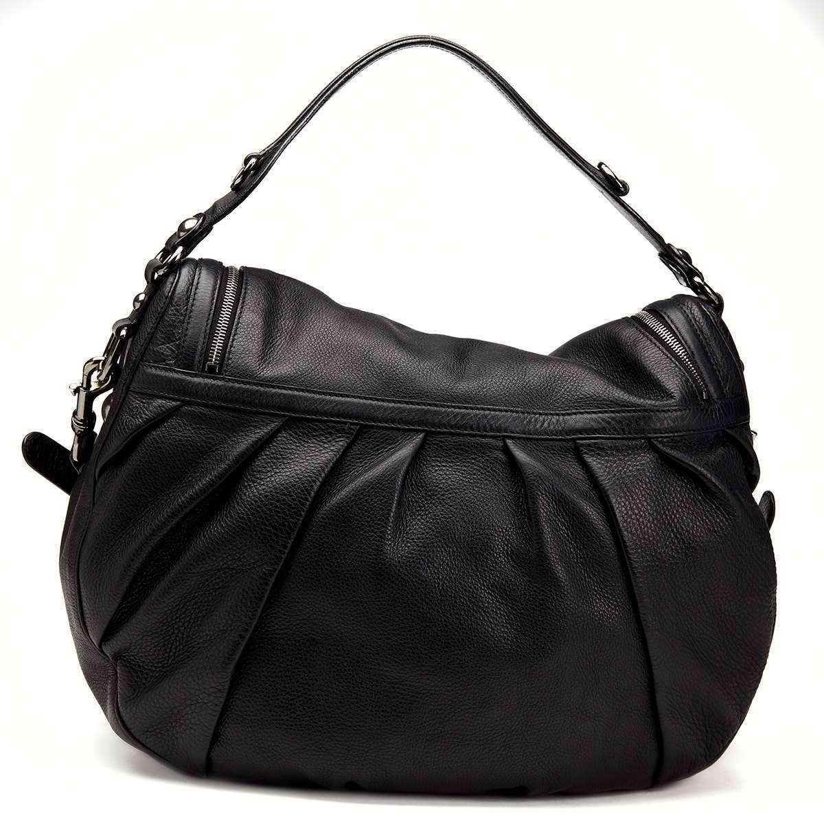 GUCCI - BLACK PEBBLED LEATHER MEDIUM ICON BIT 2012