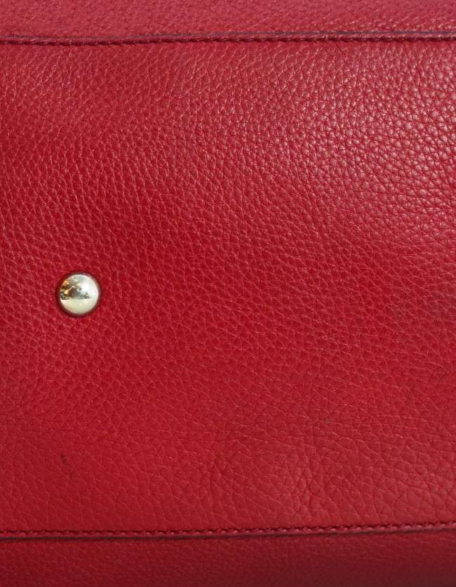 Gucci Red Leather Large Soho Tote Bag