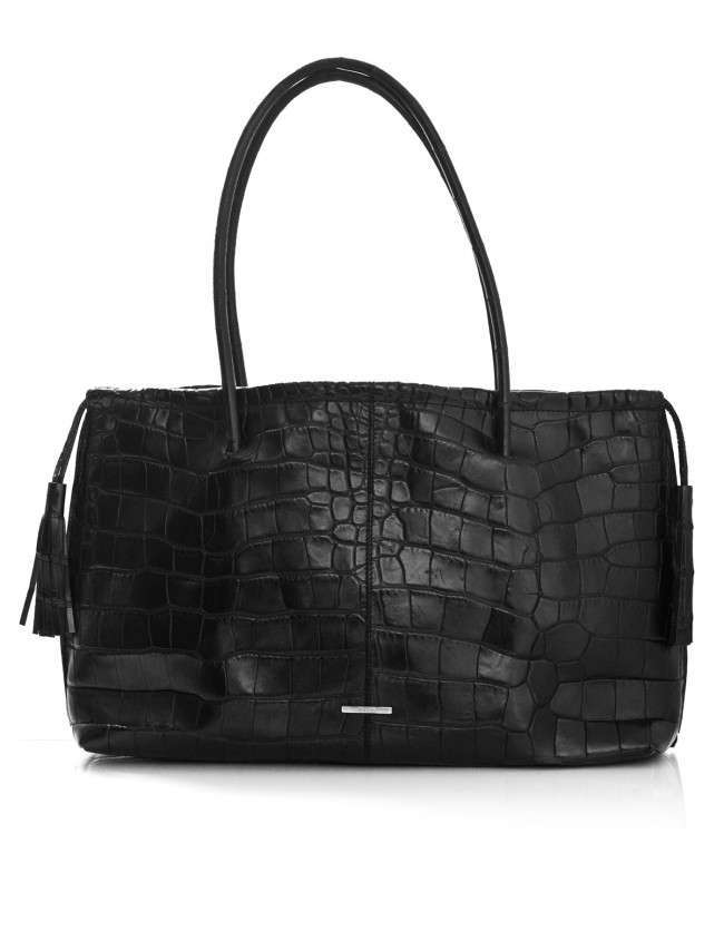 Gucci Black Crocodile Tote
