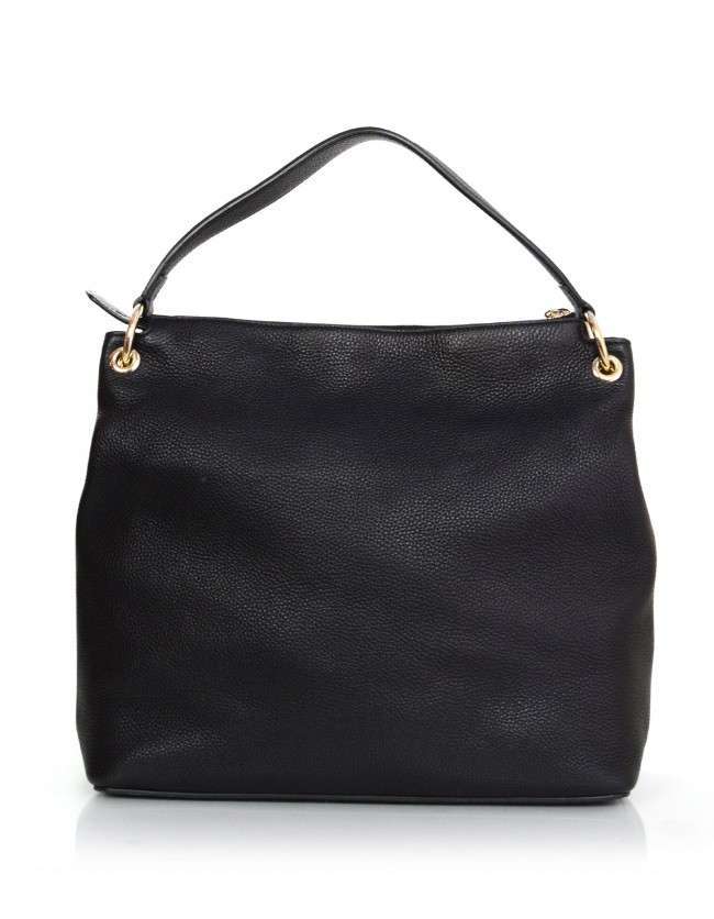 Gucci Black Leather Soho Hobo Crossbody Bag