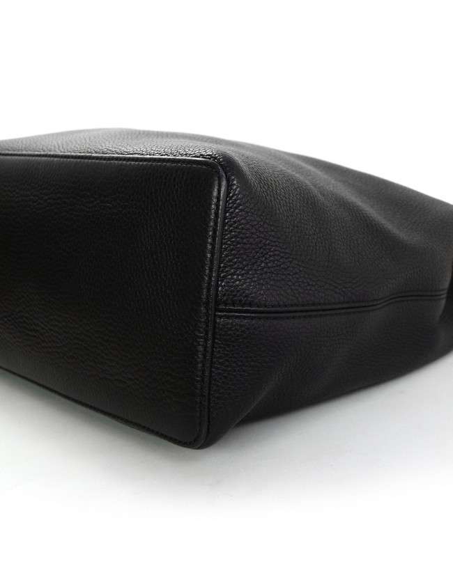 Gucci Black Leather Soho Hobo Crossbody Bag