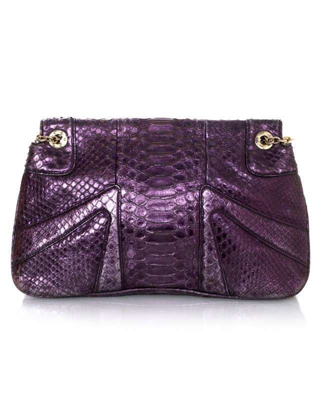 Gucci Purple Python Dragon Bag