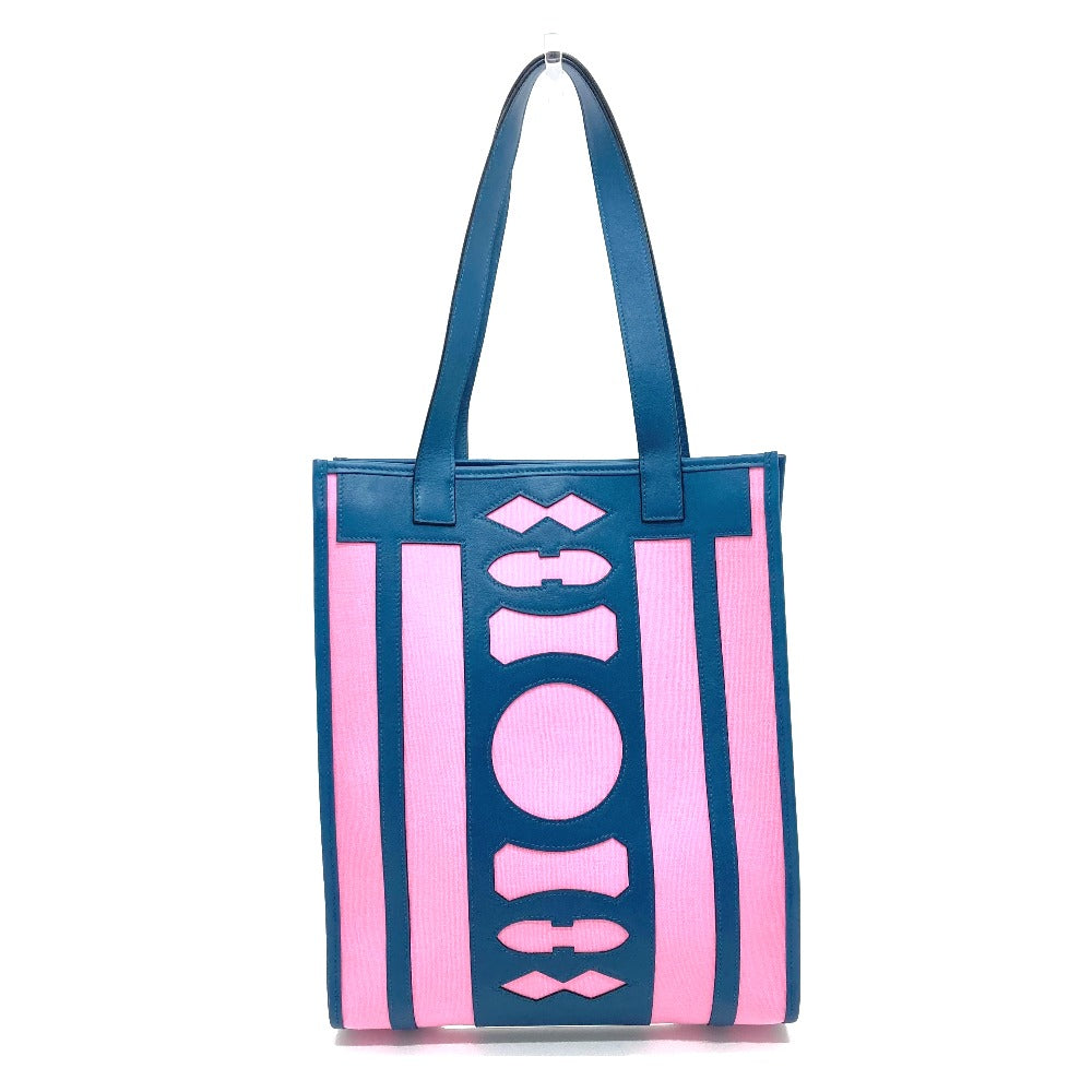 Tote Bag Navy X Petit Ash Dream Leather Canvas