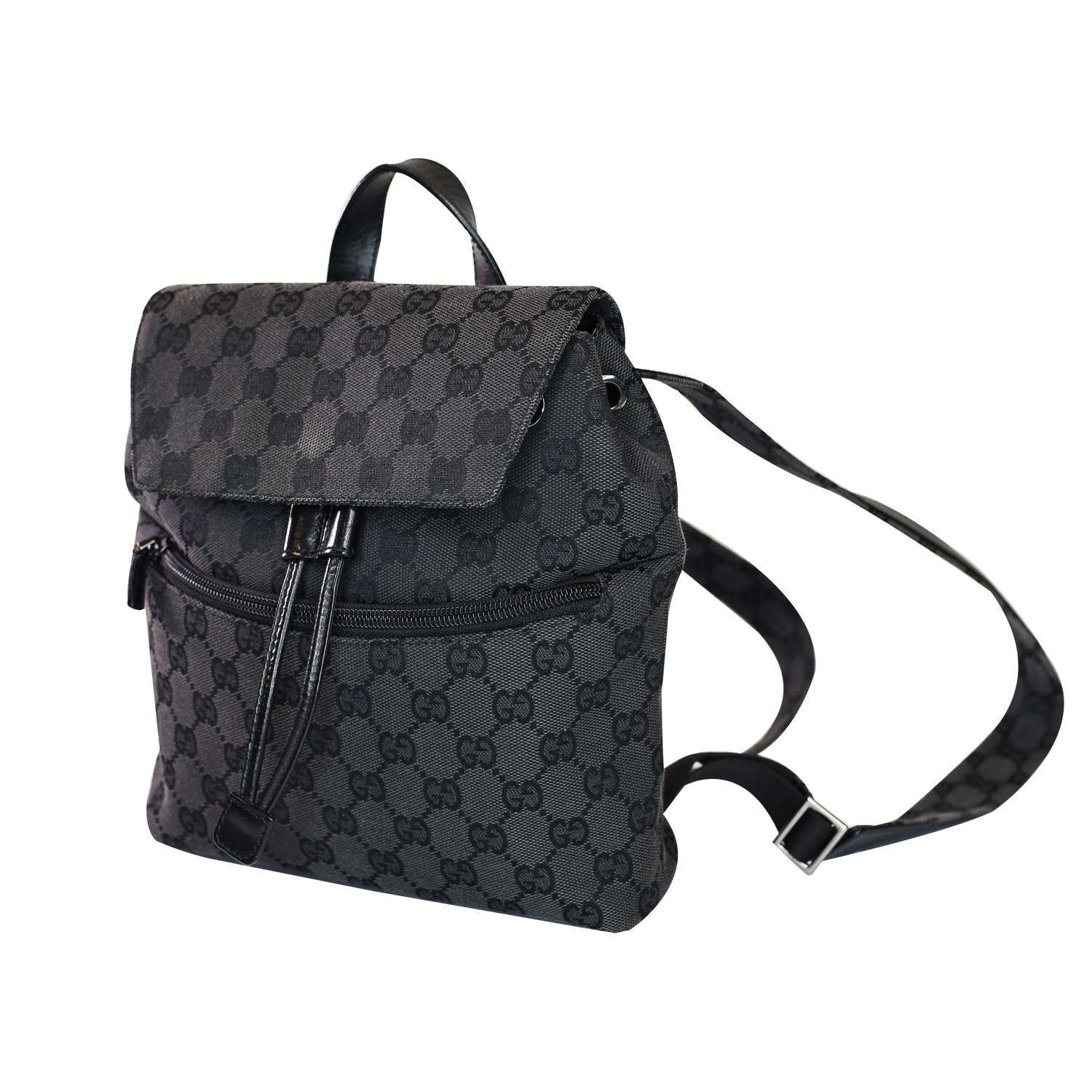 Authentic Gucci GG x Supreme Black Backpack/Handbag
