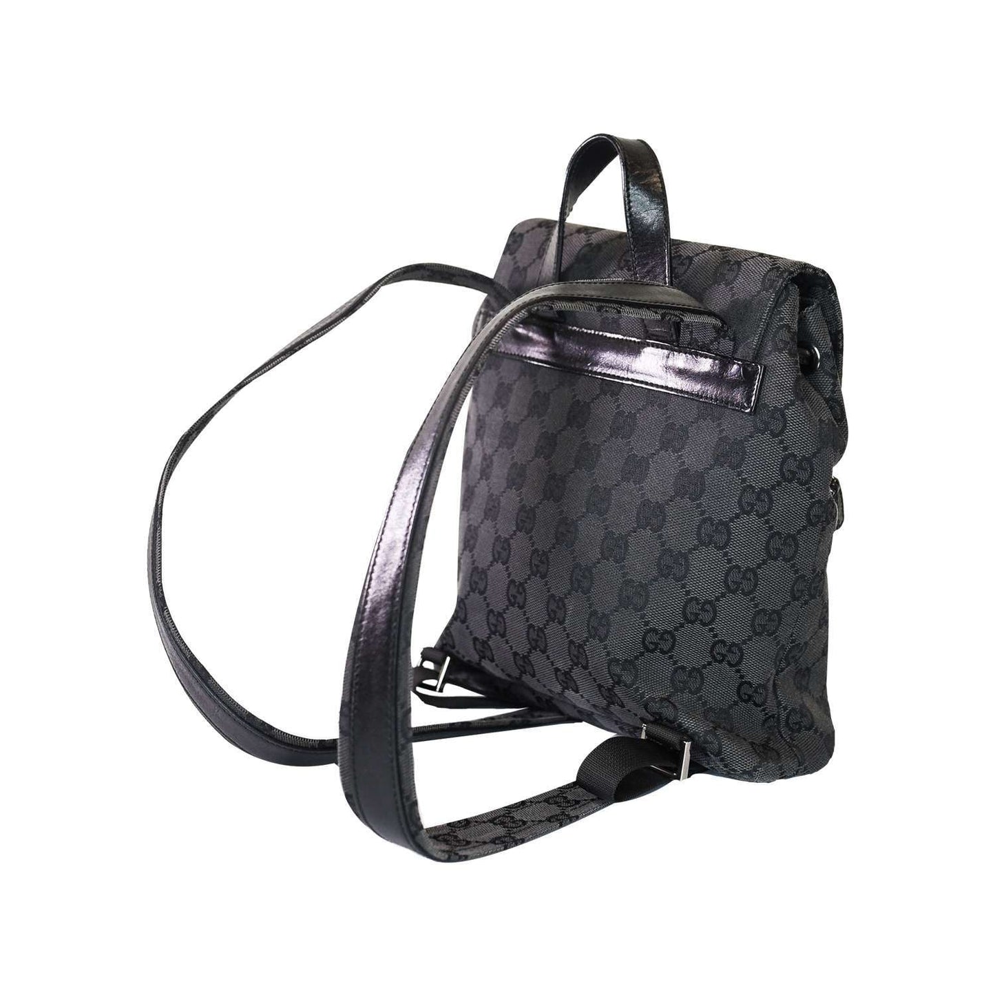 Authentic Gucci GG x Supreme Black Backpack/Handbag