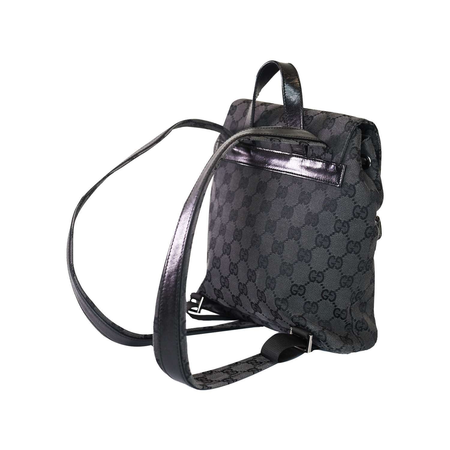 Authentic Gucci GG x Supreme Black Backpack/Handbag