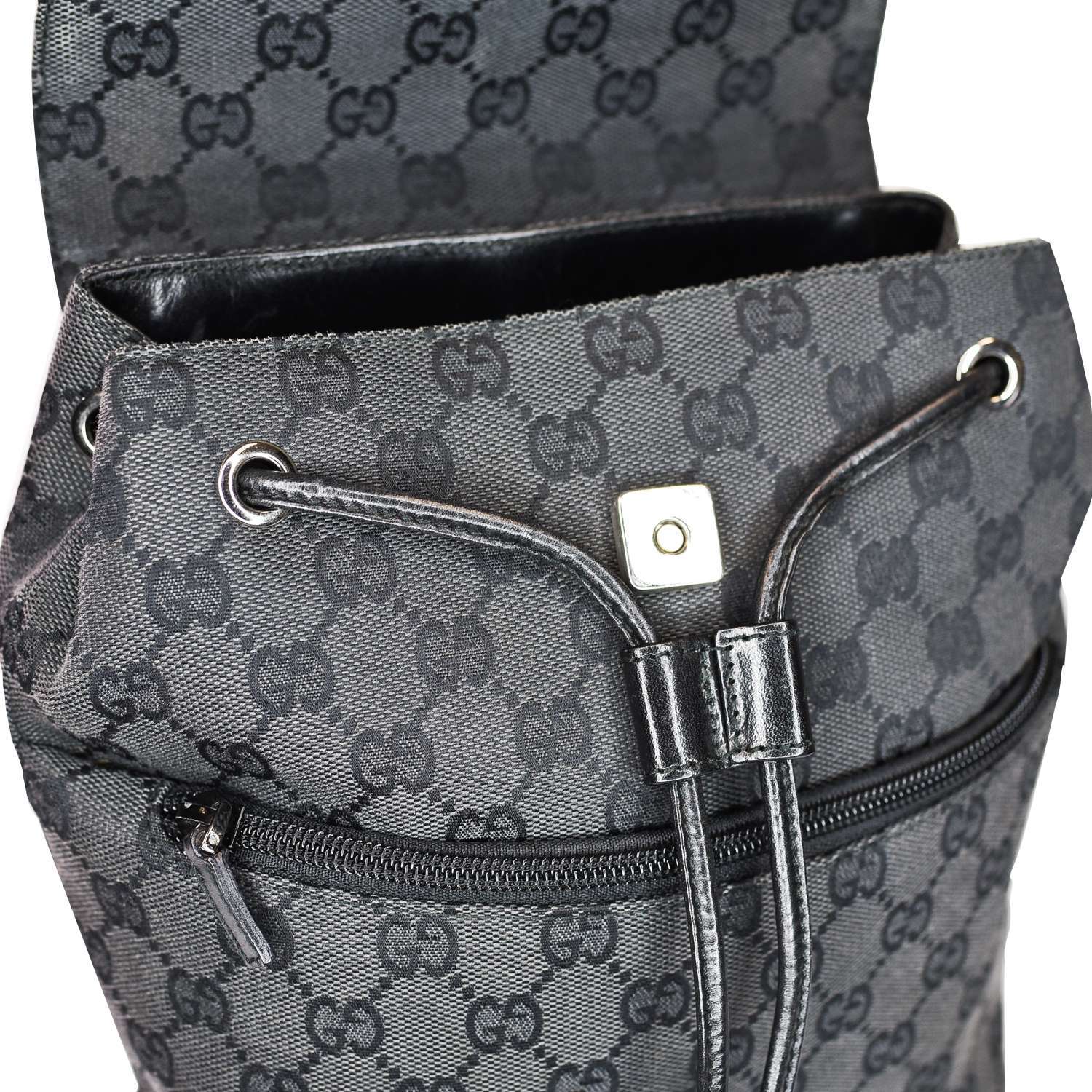 Authentic Gucci GG x Supreme Black Backpack/Handbag
