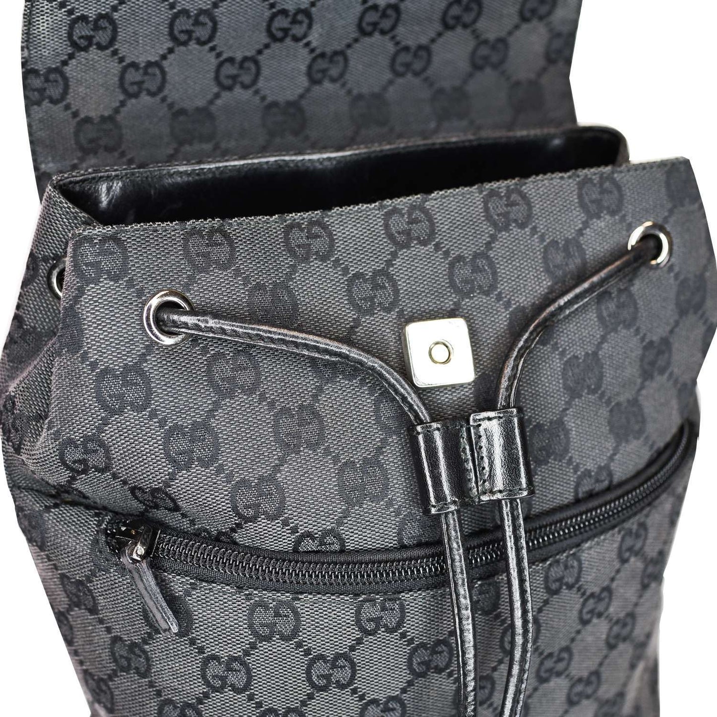 Authentic Gucci GG x Supreme Black Backpack/Handbag