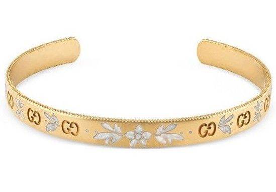 Gucci - Icon bracelet in yellow gold and enamel - new - reference: YBA434528001017